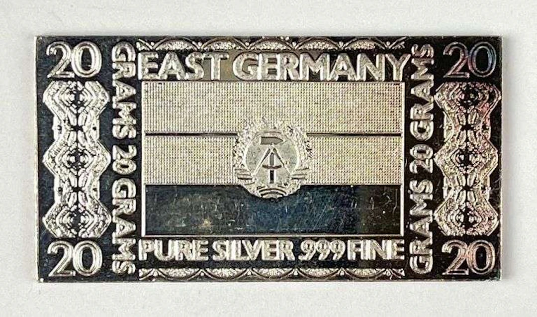 The Washington Mint The Silver Mint East Germany 20 Grams .999 Fine