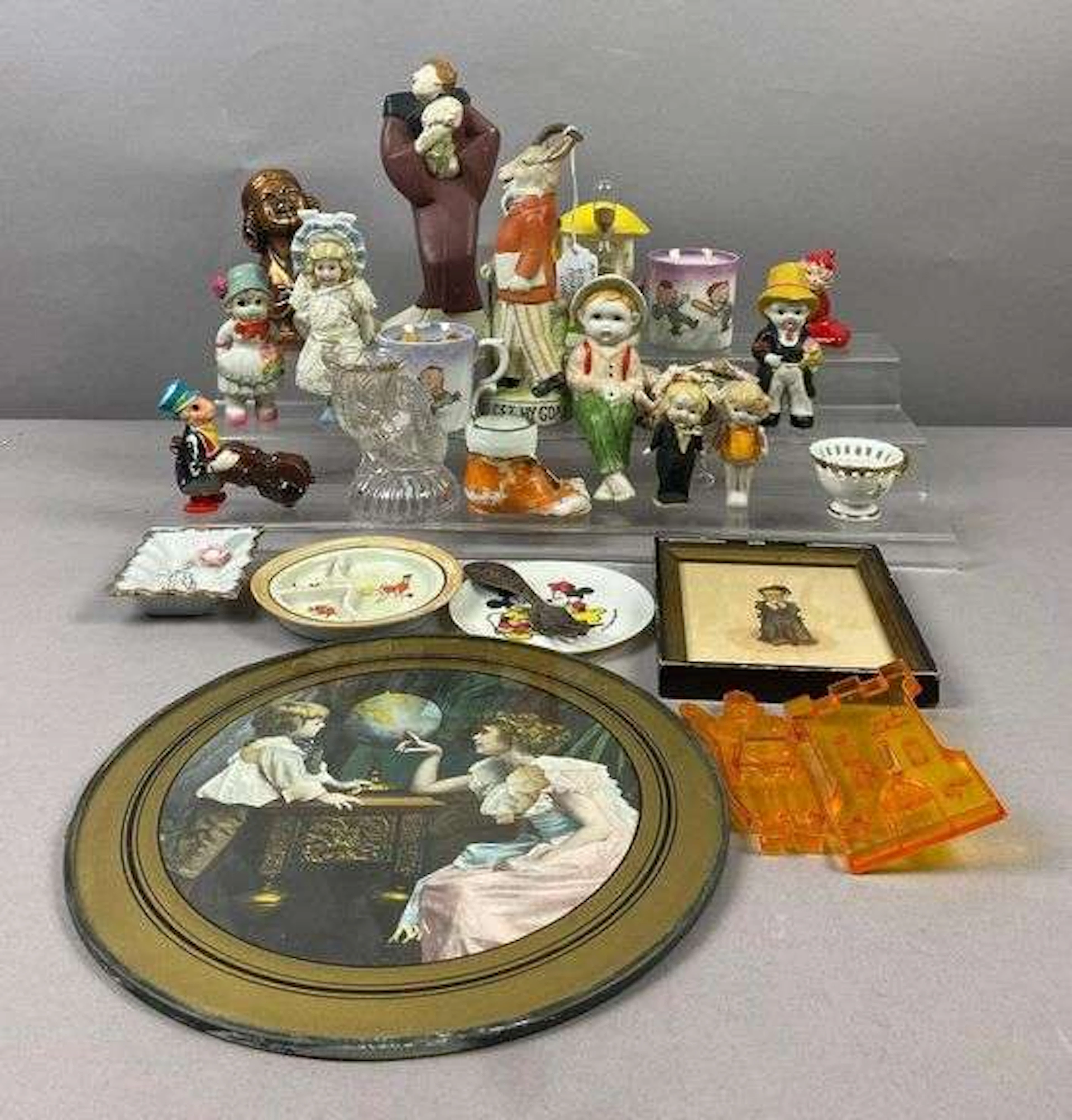 Group of Antique Bisque Children Dolls and More