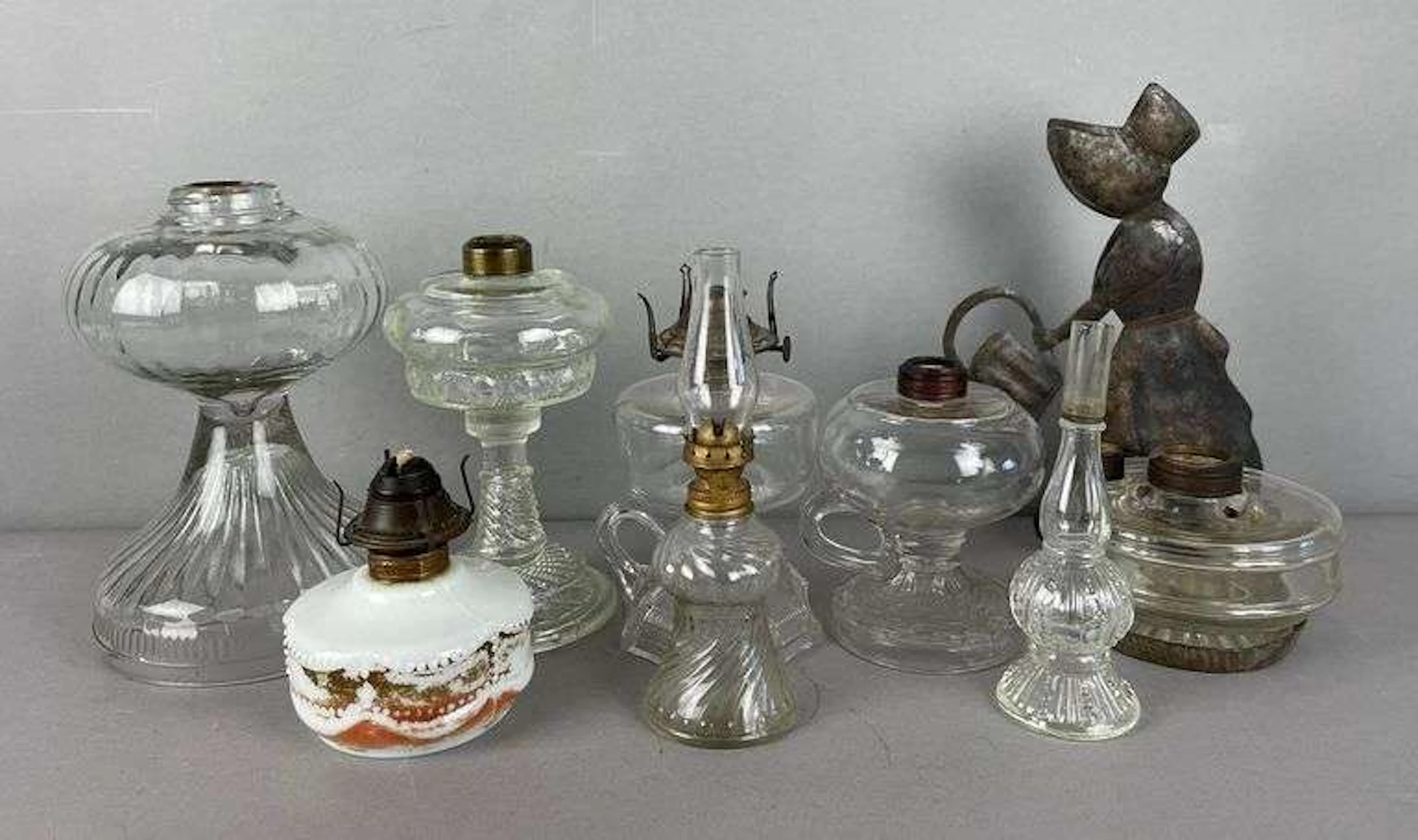 Group of EAPG Oil Lamps