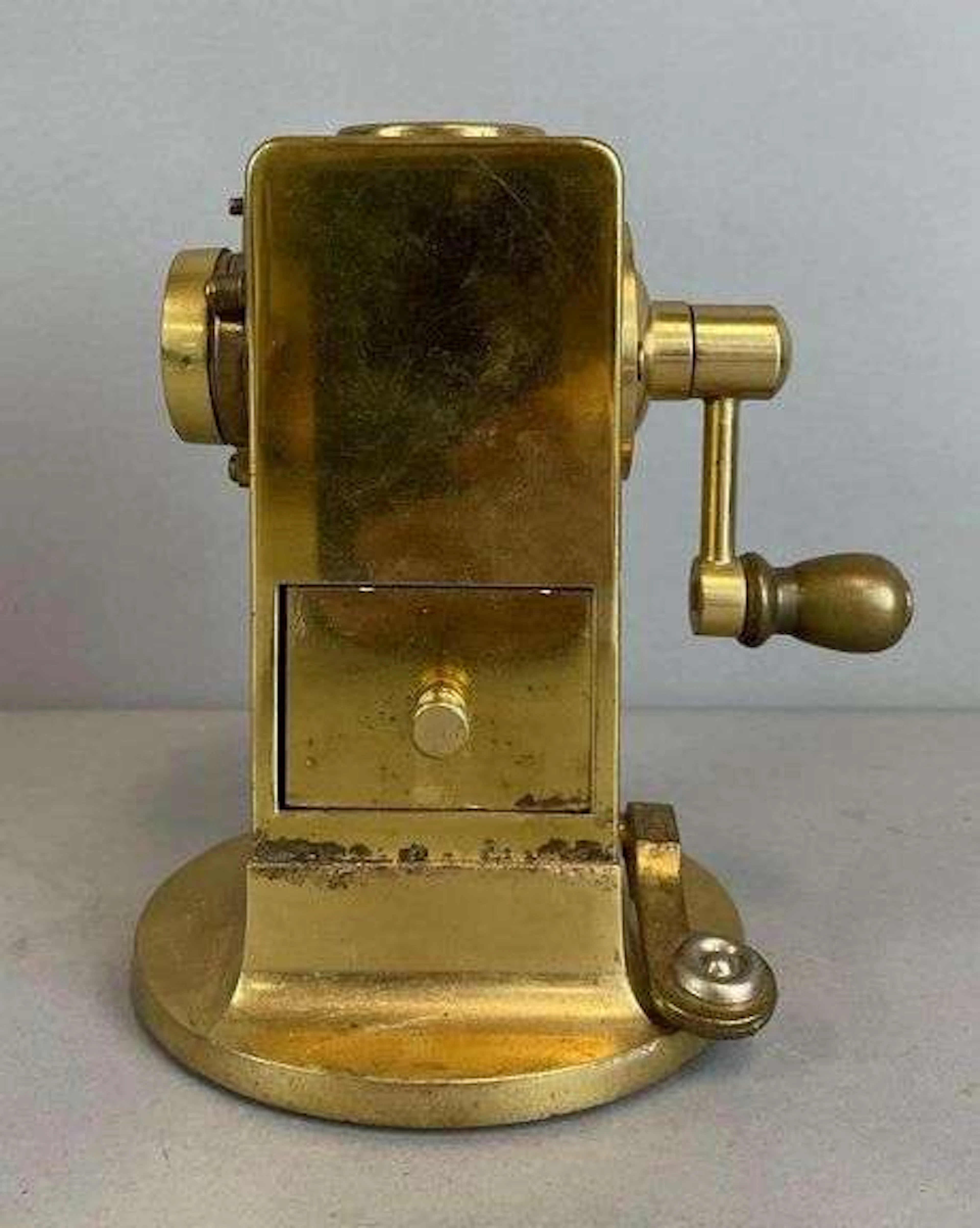 Vintage Brass Desktop Pencil Sharpener