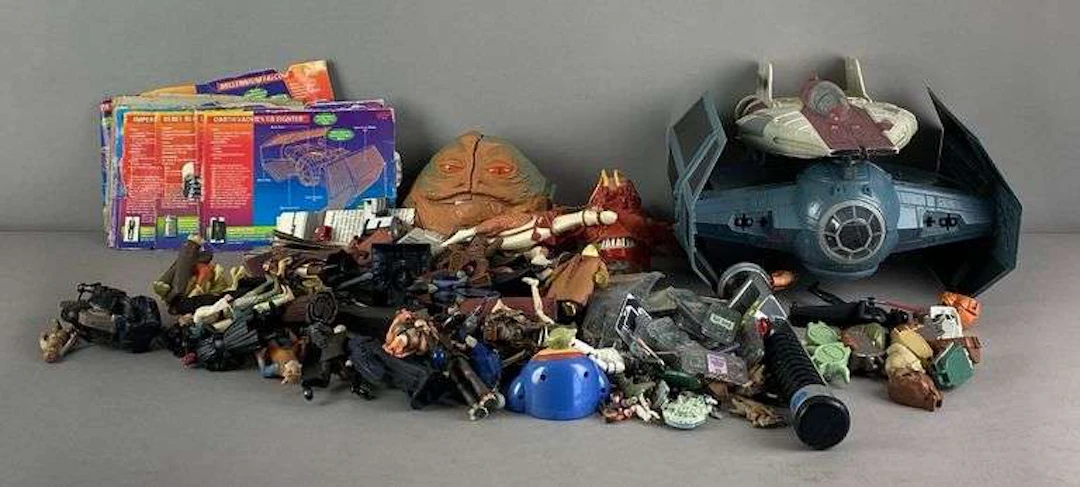 Group of Star Wars Toys and More