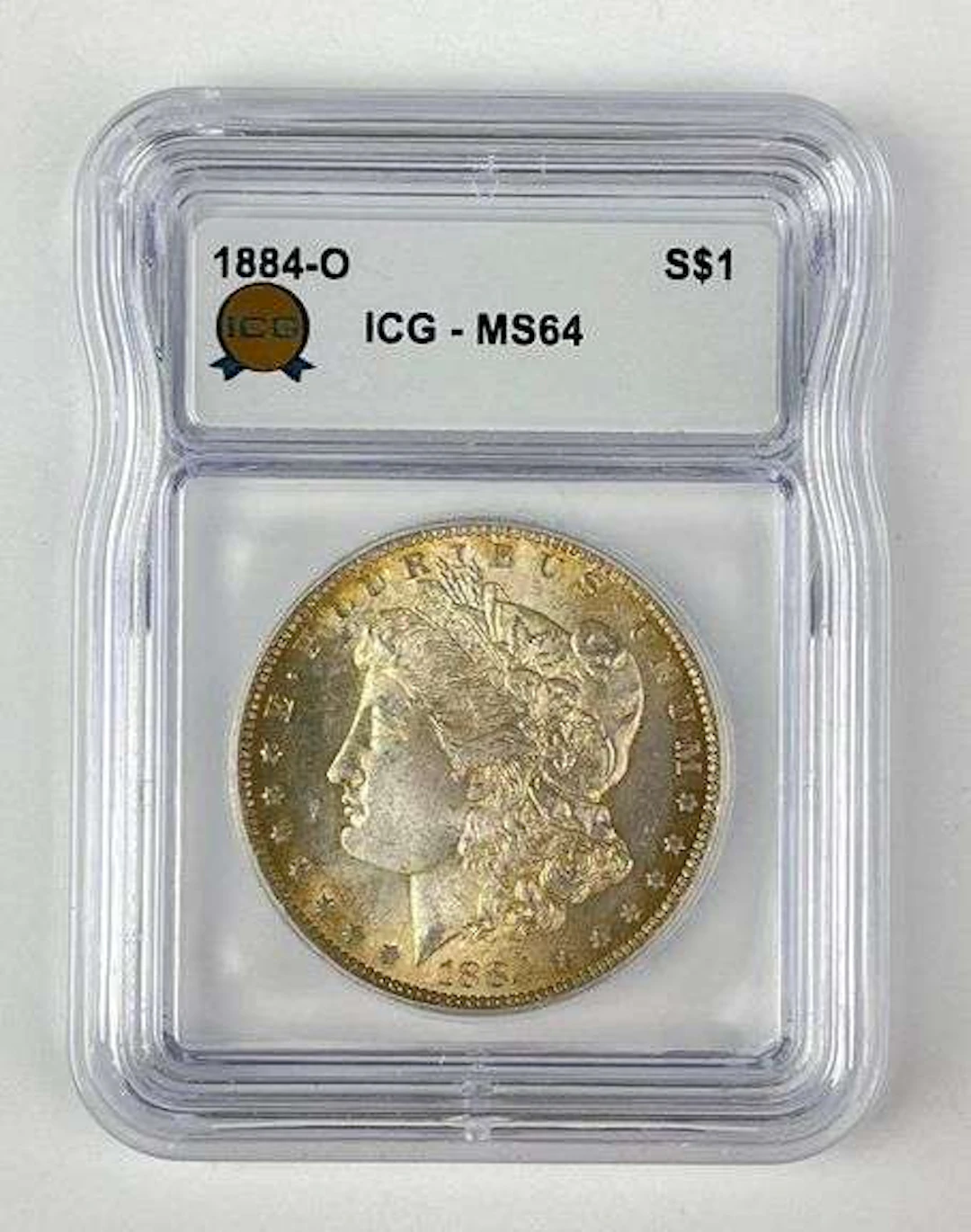 1884 O US Morgan Silver Dollar ICG MS64