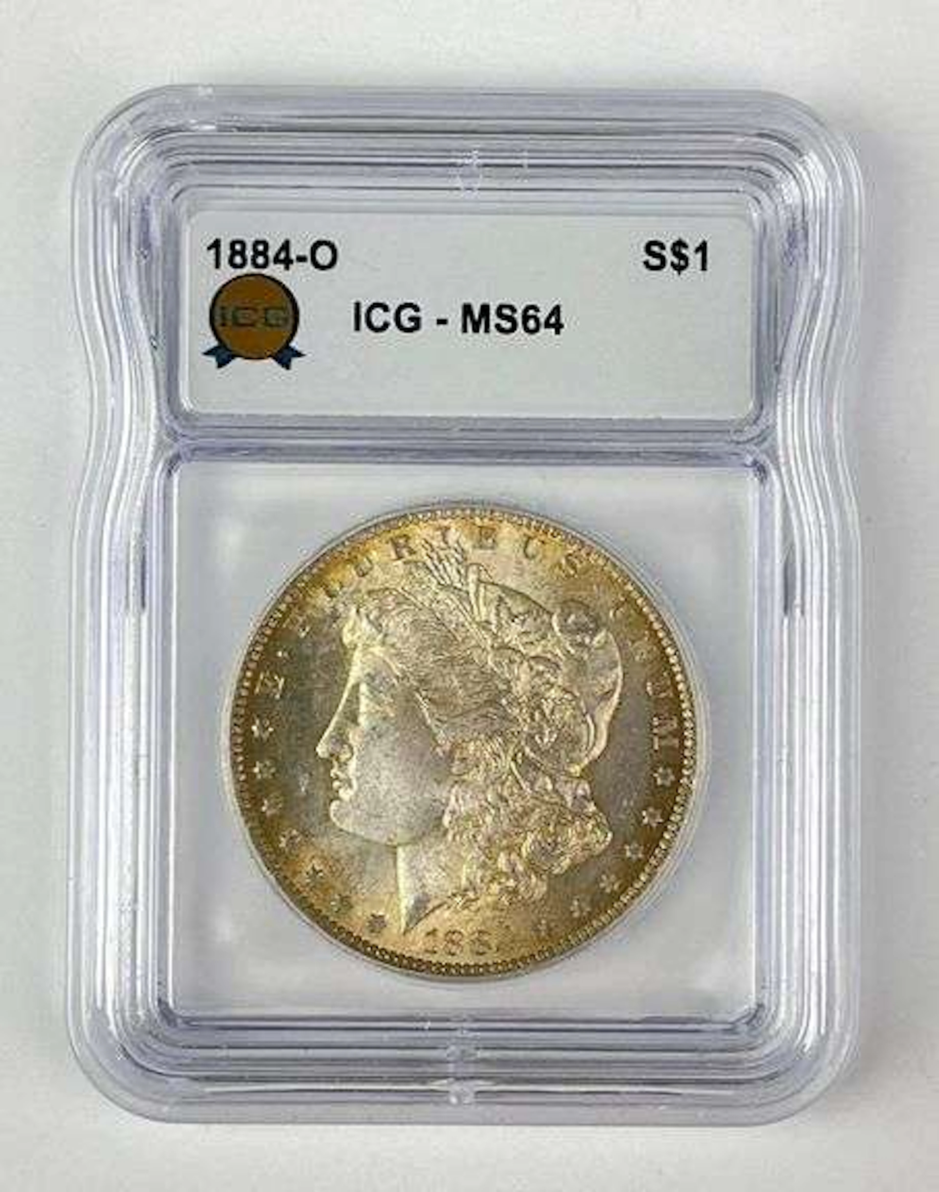 1884 O US Morgan Silver Dollar ICG MS64