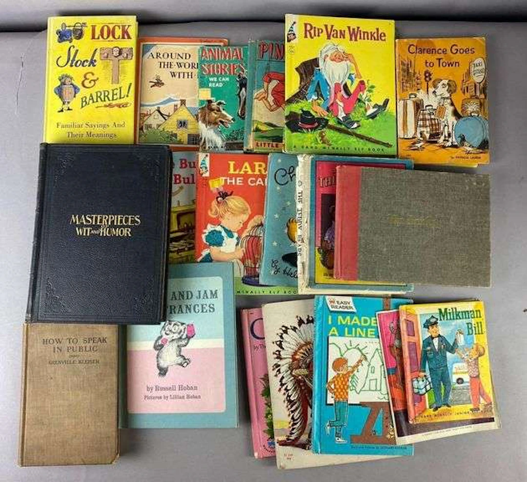 Group of Vintage Children Books and More