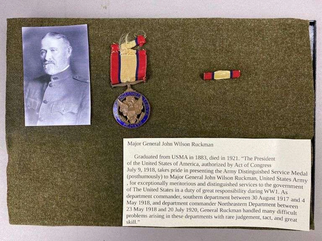 WW1 Major General John Wilson Ruckman Distinguished Service Medal