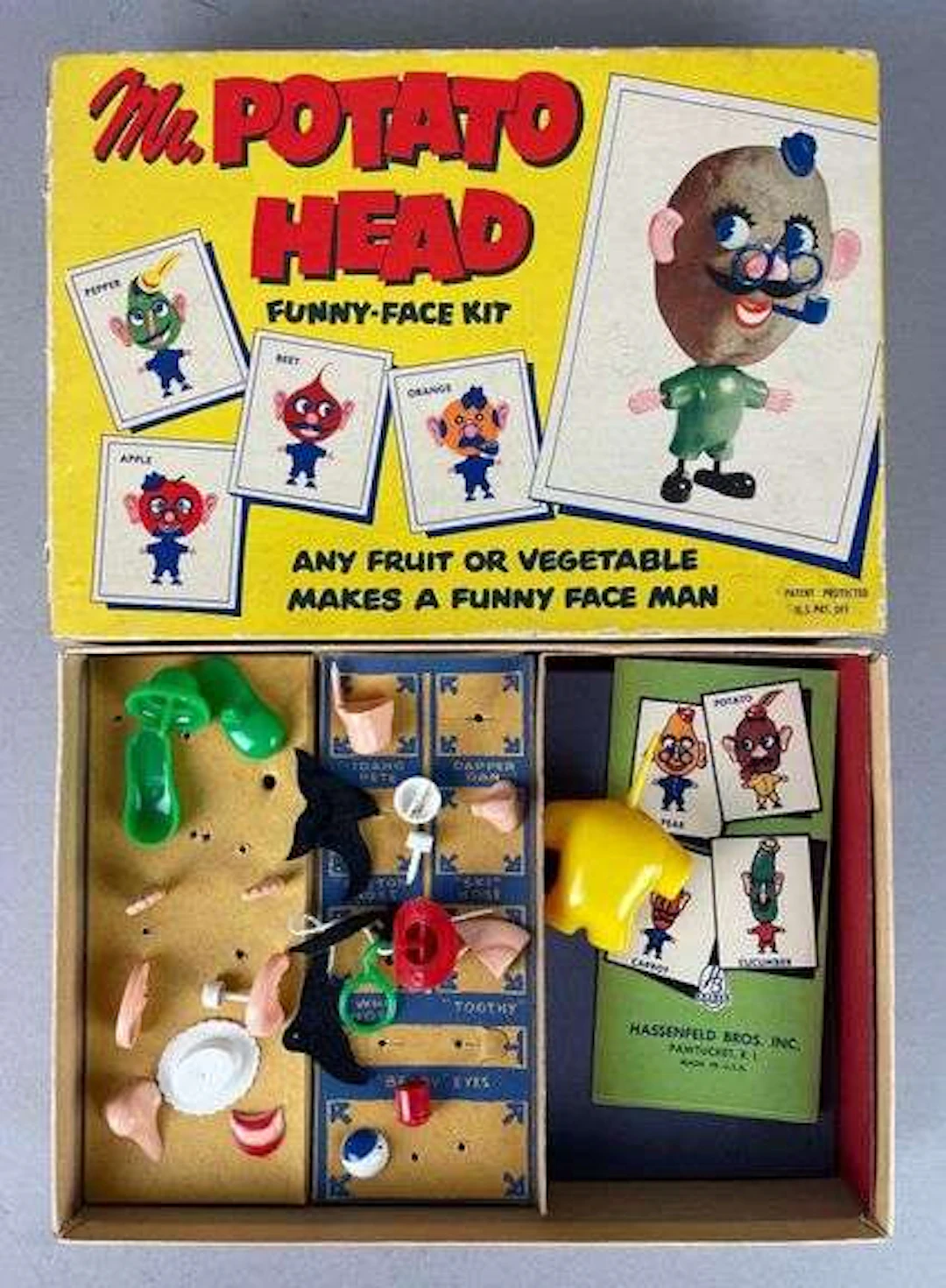 Vintage Hasbro Mr. Potato Head Funny Face Kit