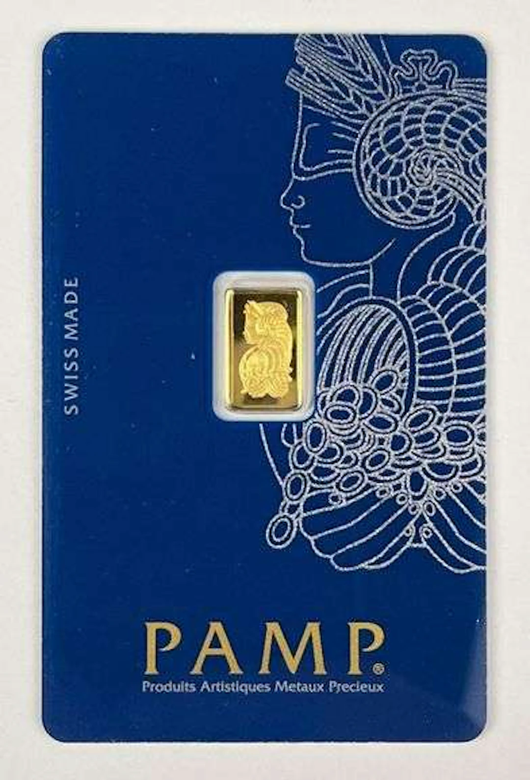 PAMP Suisse Lady Fortuna 1 Gram 999.9 Fine Gold Ingot/ Bar