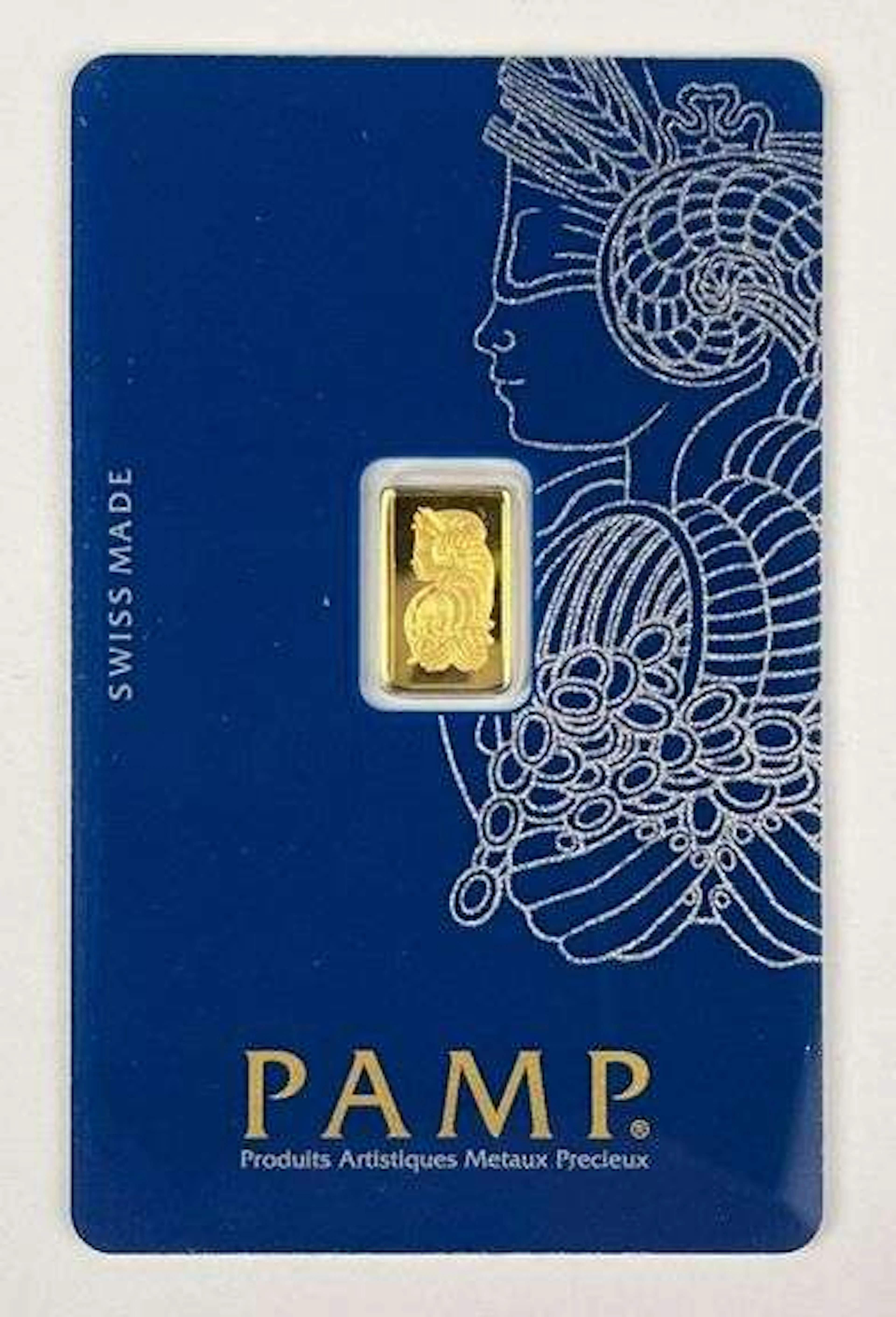 PAMP Suisse Lady Fortuna 1 Gram 999.9 Fine Gold Ingot/ Bar