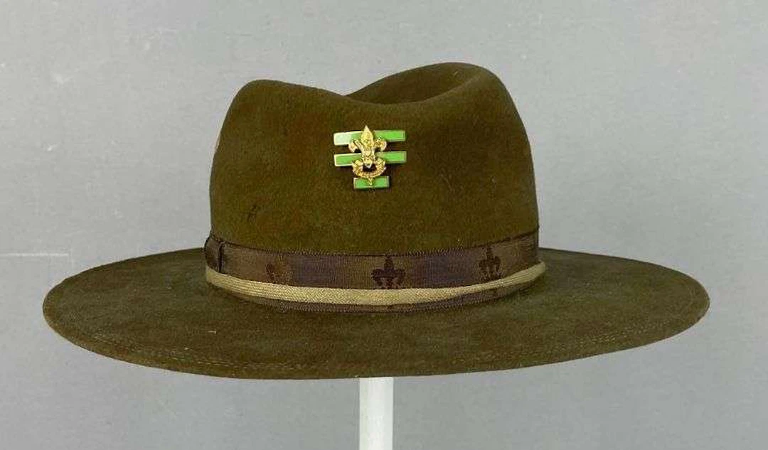 Vintage Boy Scouts Scoutmaster Felt Brimmed Hat