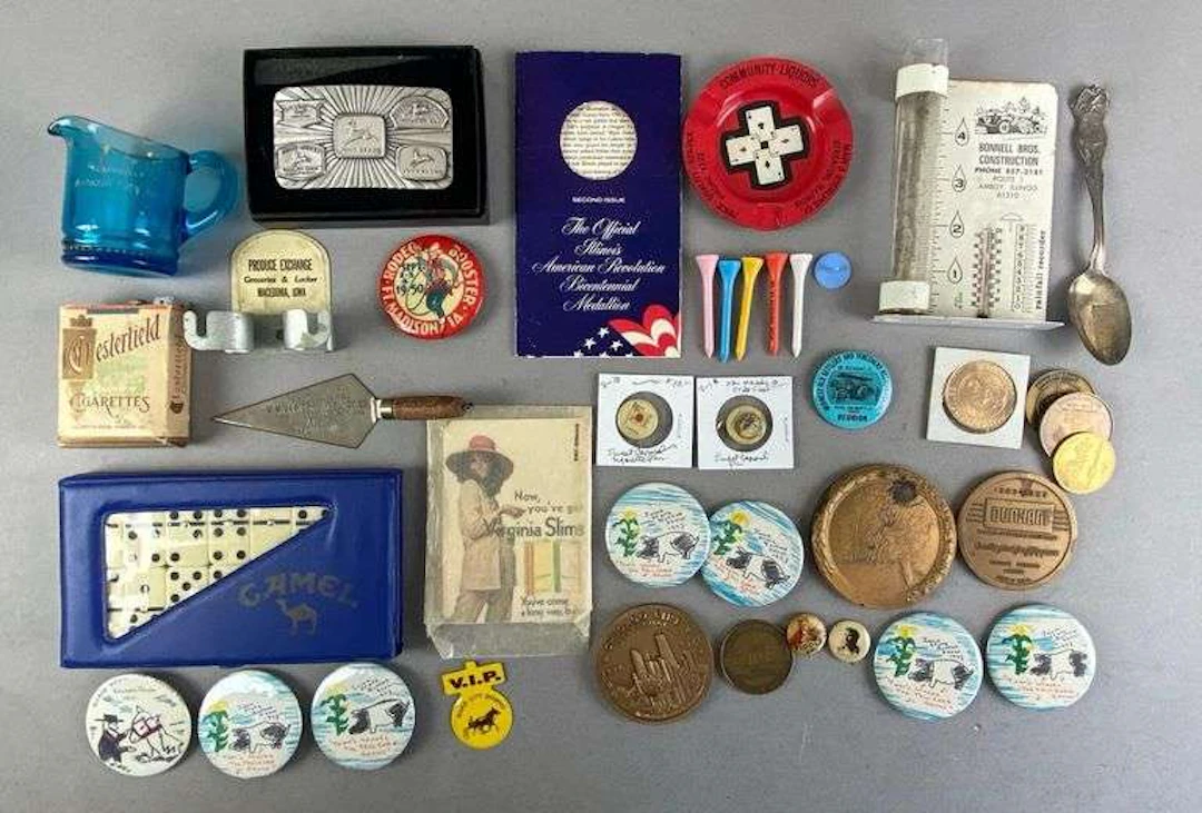 Group of Vintage Advertising Items and More