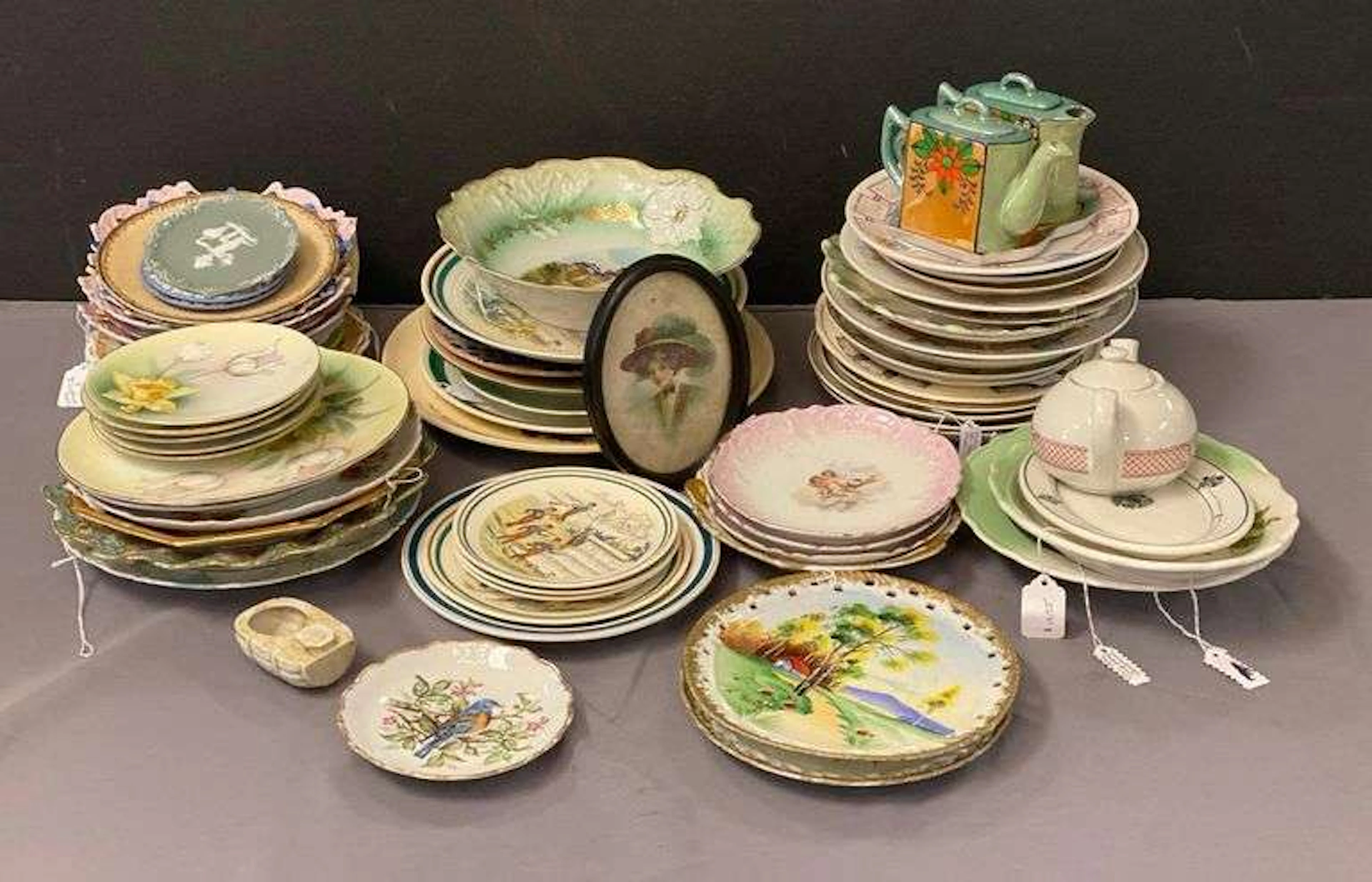 Group of Decorative Porcelain Plates and More