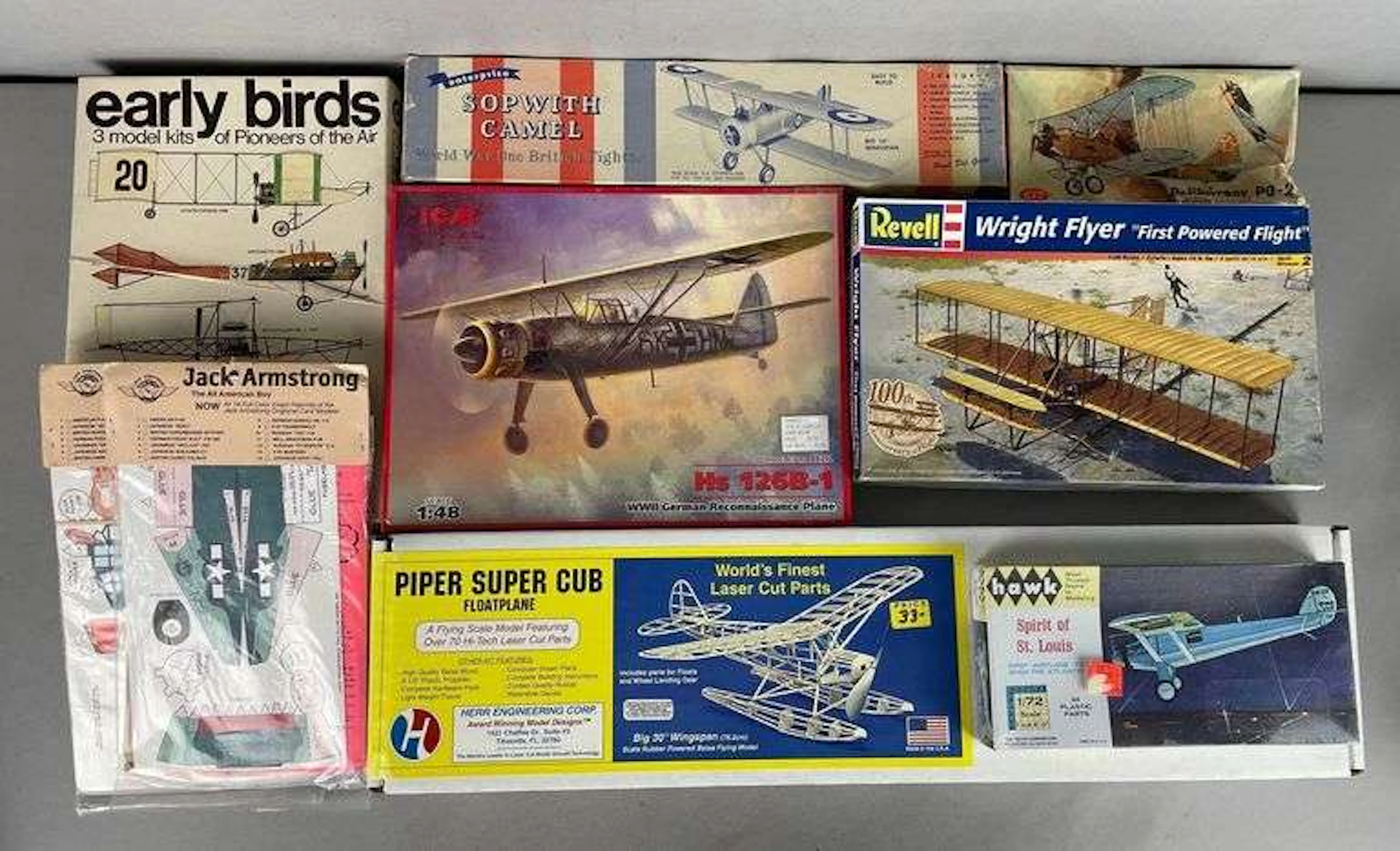 Group of Early Airplane Model Kits