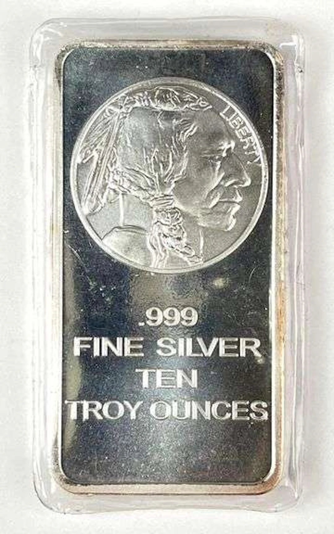SilverTowne Buffalo Design 10 oz .999 Fine Silver Ingot/ Bar