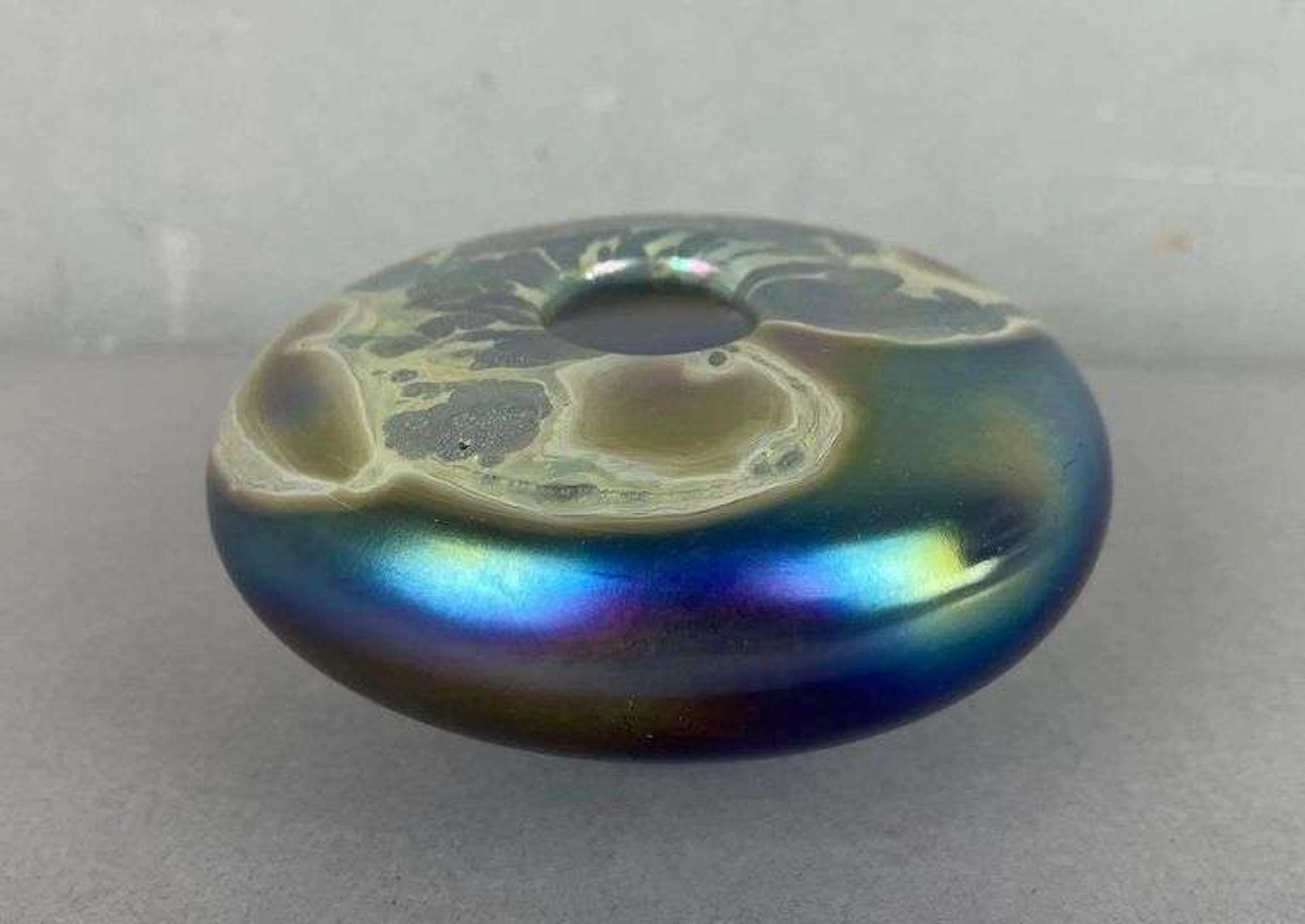 Iridescent Art Glass Vessel
