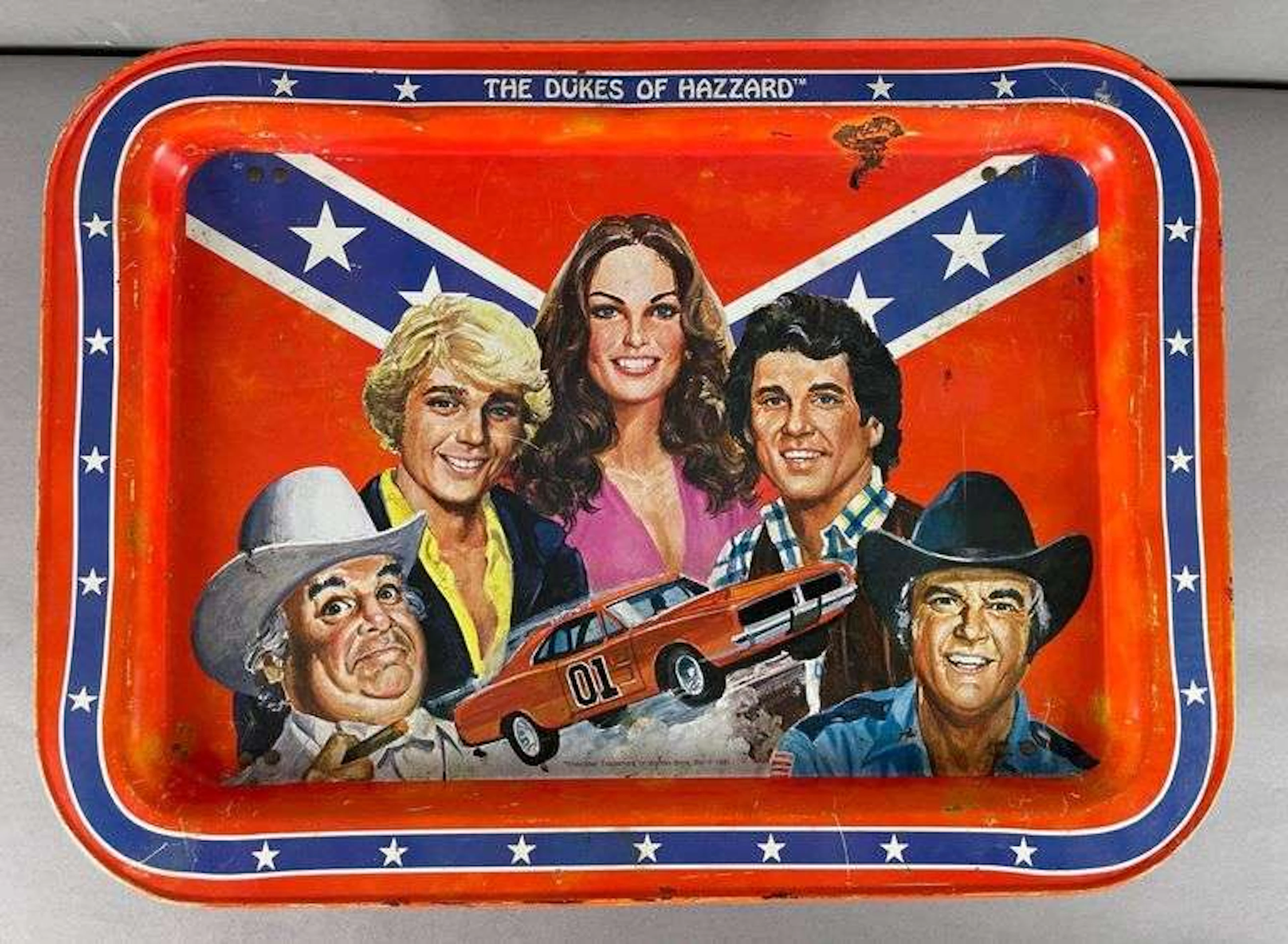 1981 Dukes of Hazzard Metal TV Tray