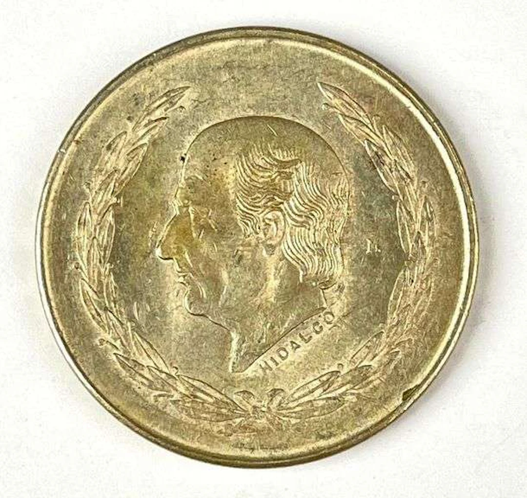 1952 Mexico 5 Pesos Hidalgo 27.8g .720 Silver Coin