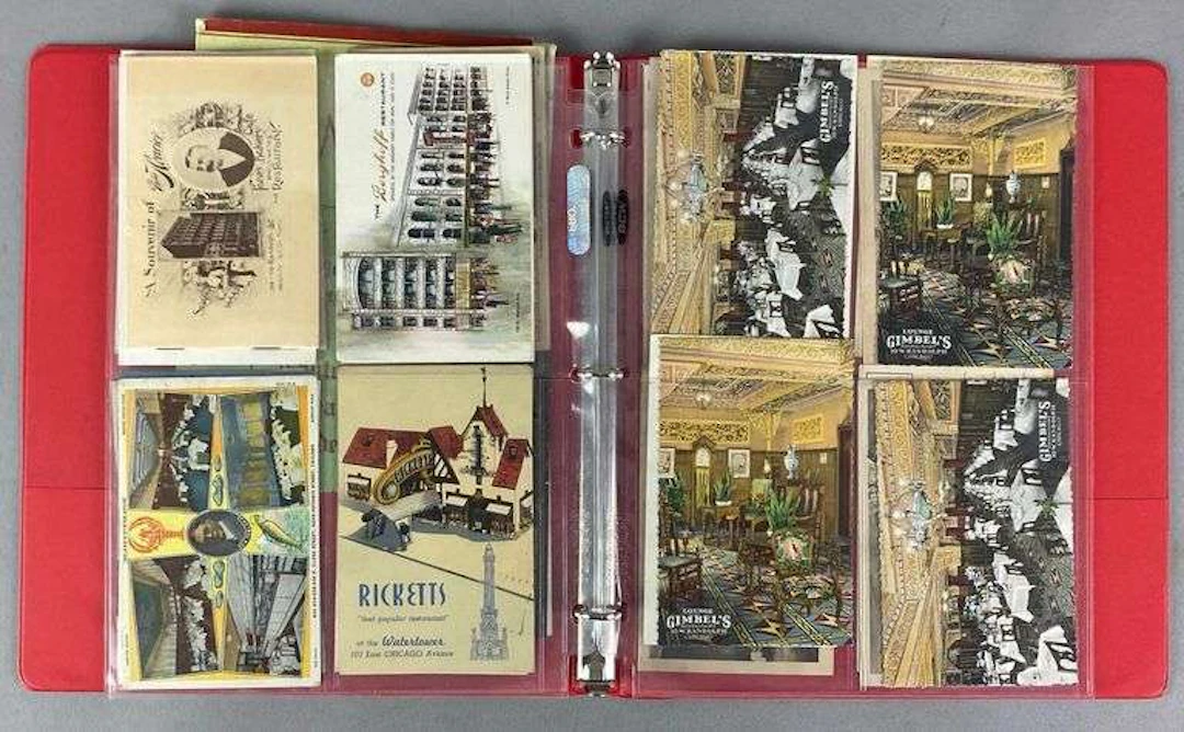3 Albums of Vintage Postcards and More
