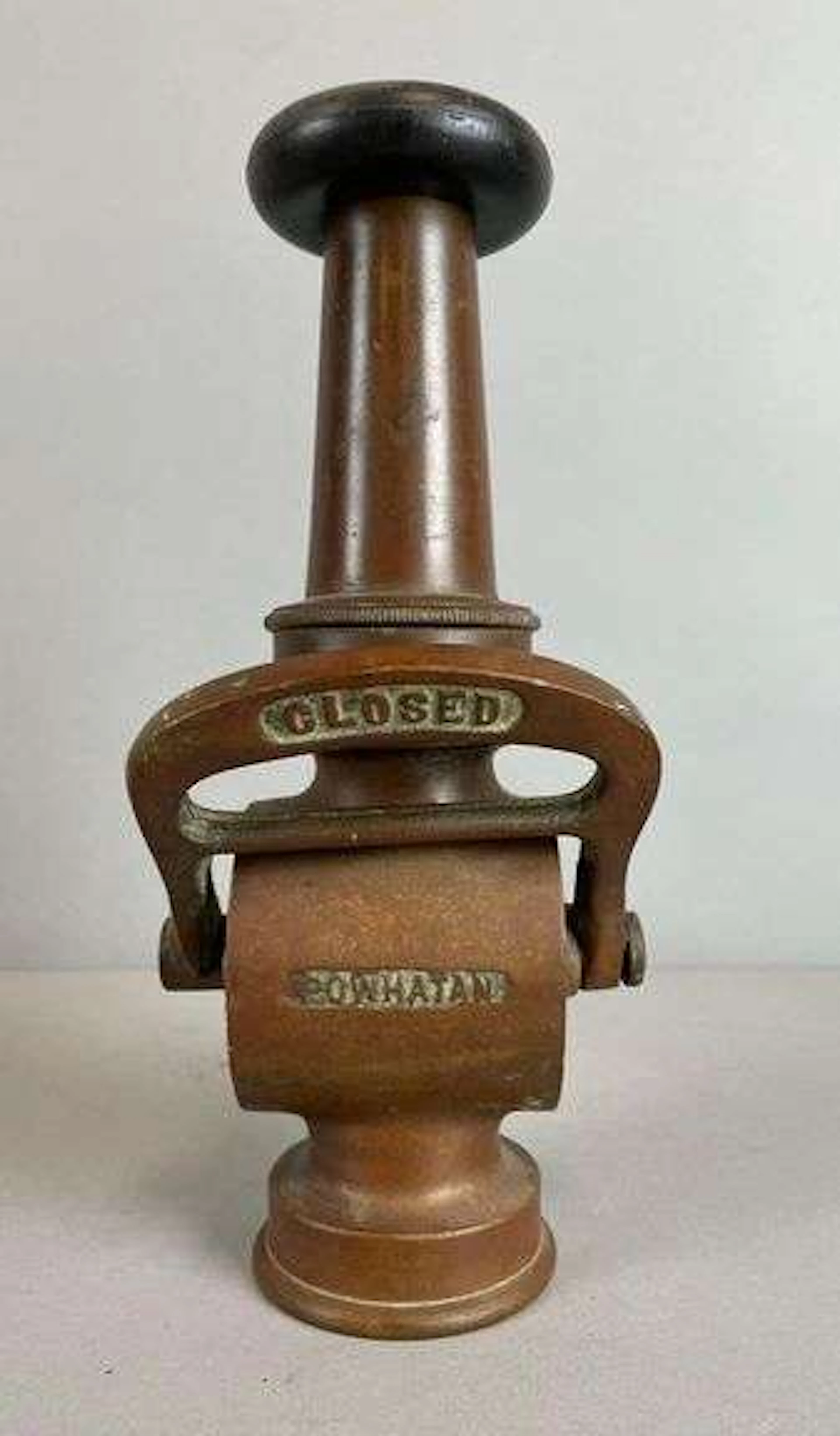 Vintage Powhatan Brass Fire Hose Nozzle