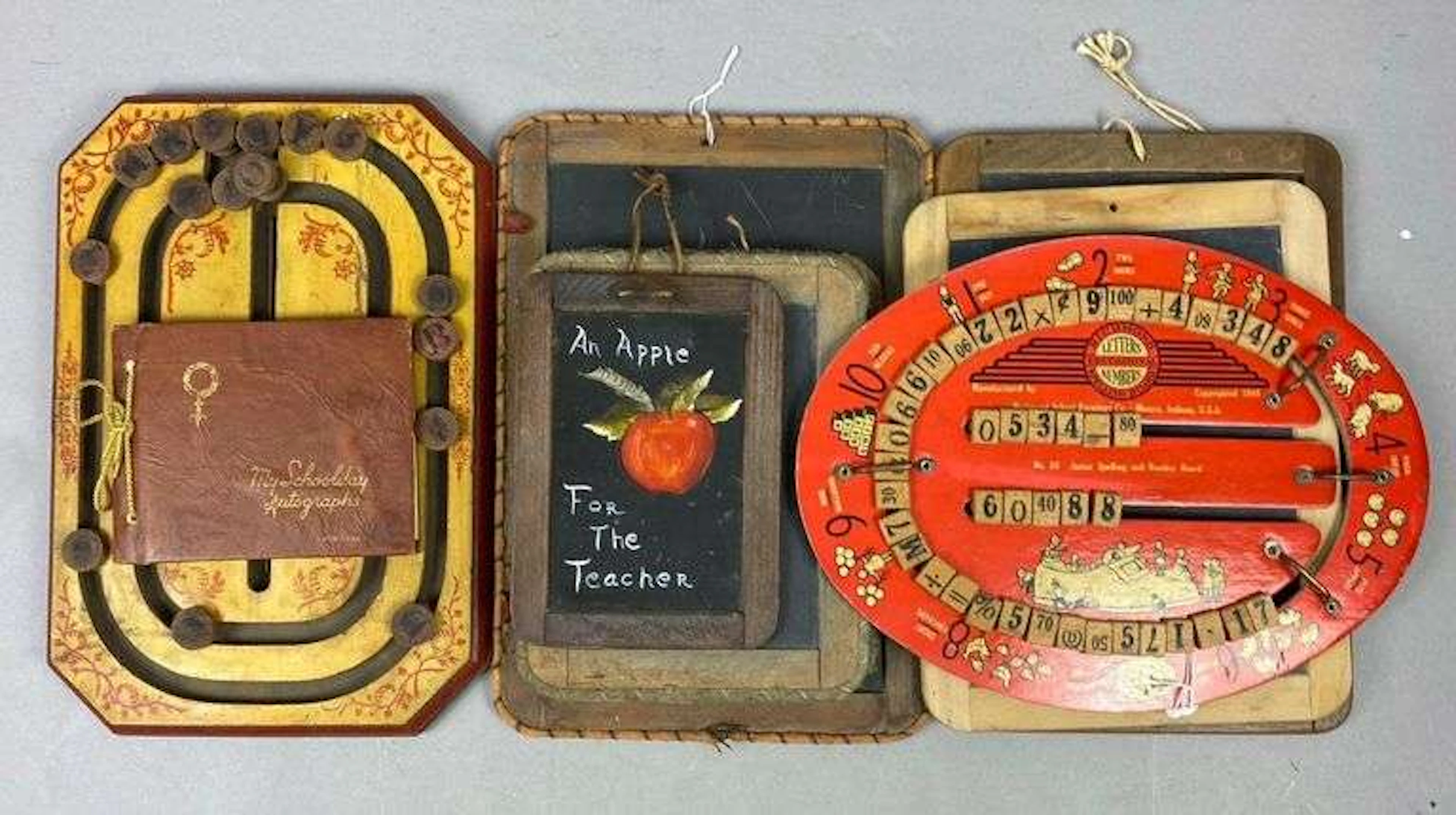 Group of Vintage School Children Blackboards and More