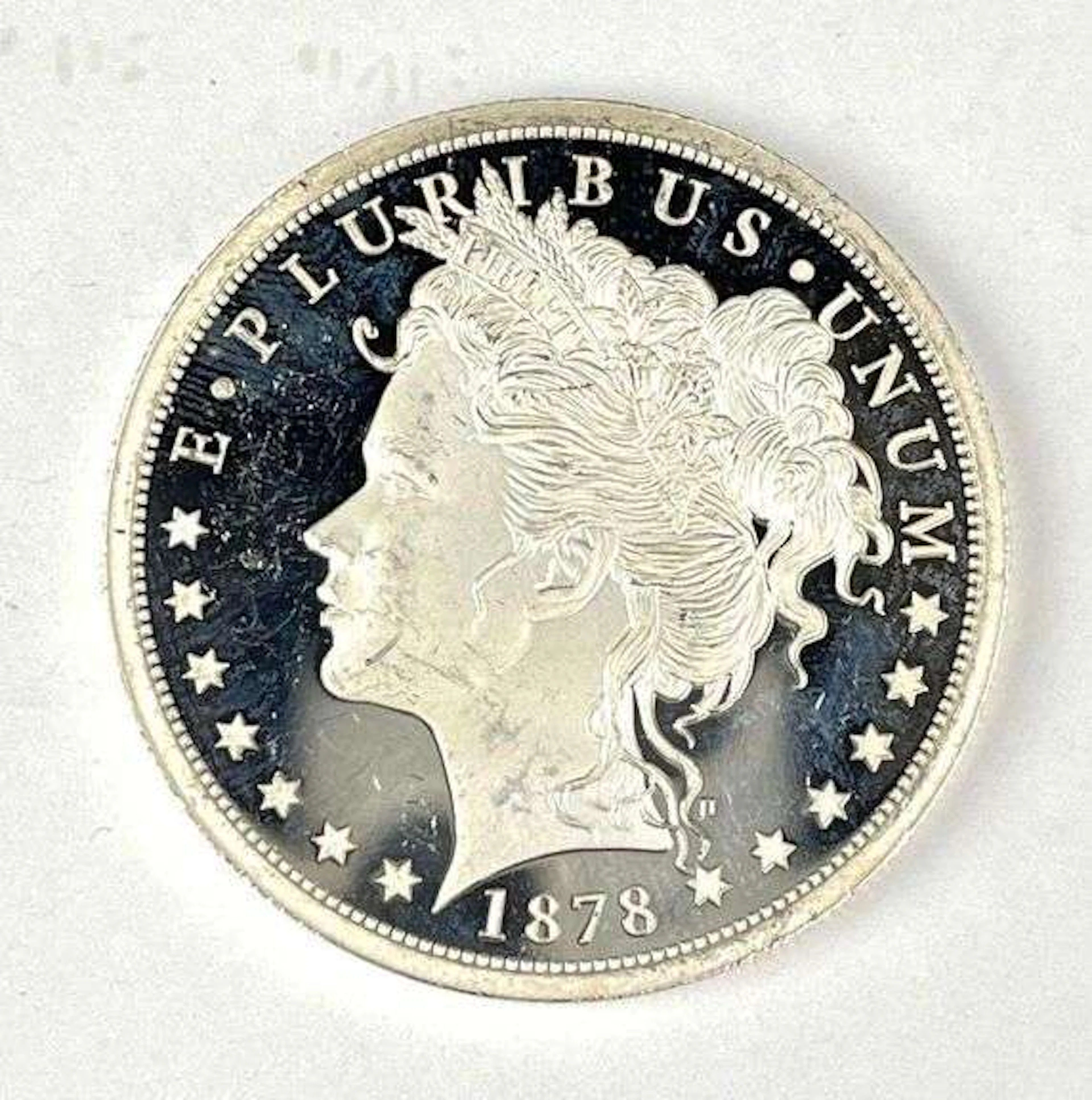 2021 Ascension Island 1 Crown US Morgan Tribute 1/2 oz 999 Silver Coin