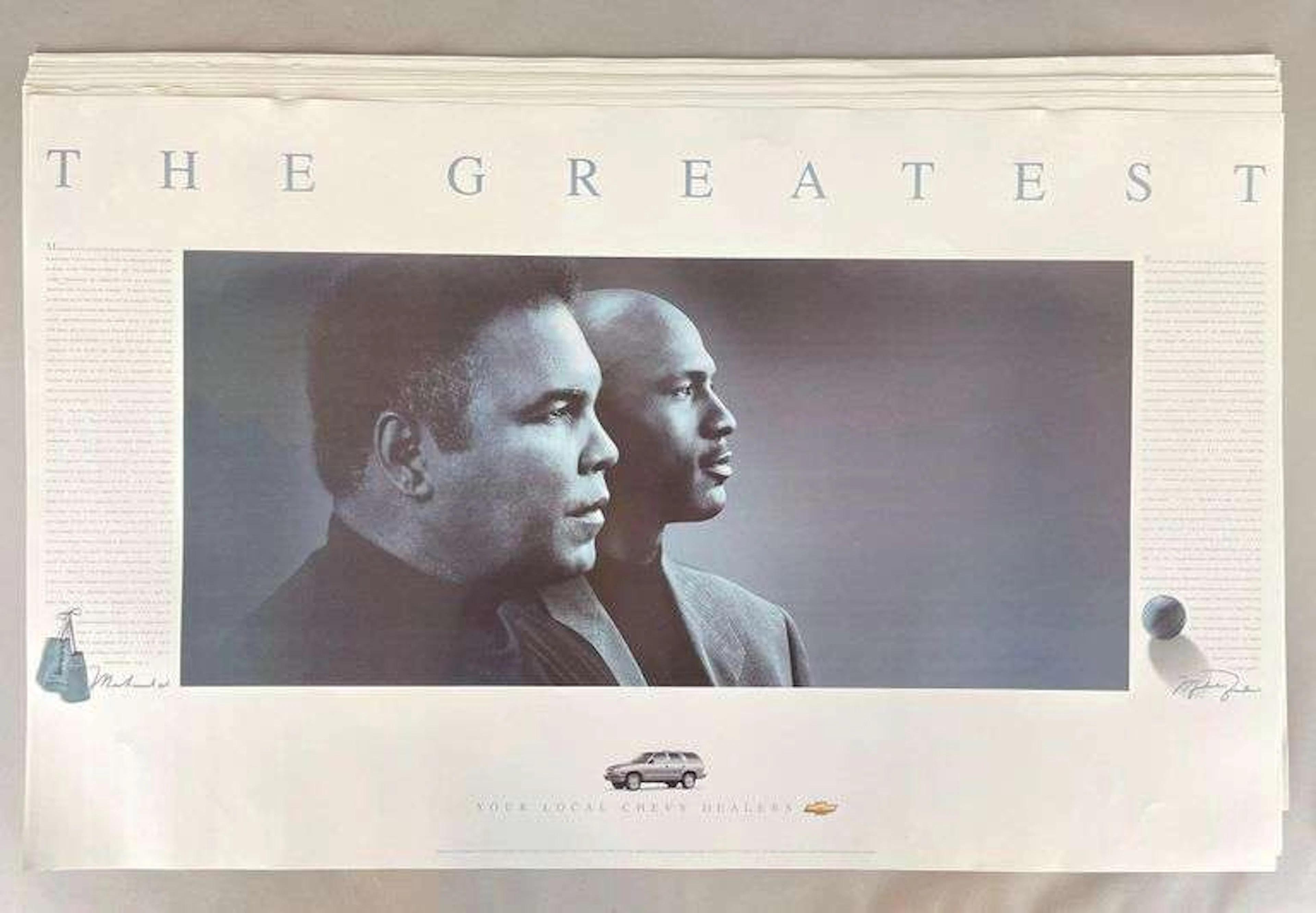 38 - The Greatest Michael Jordan, Muhammad Ali Chevy Posters