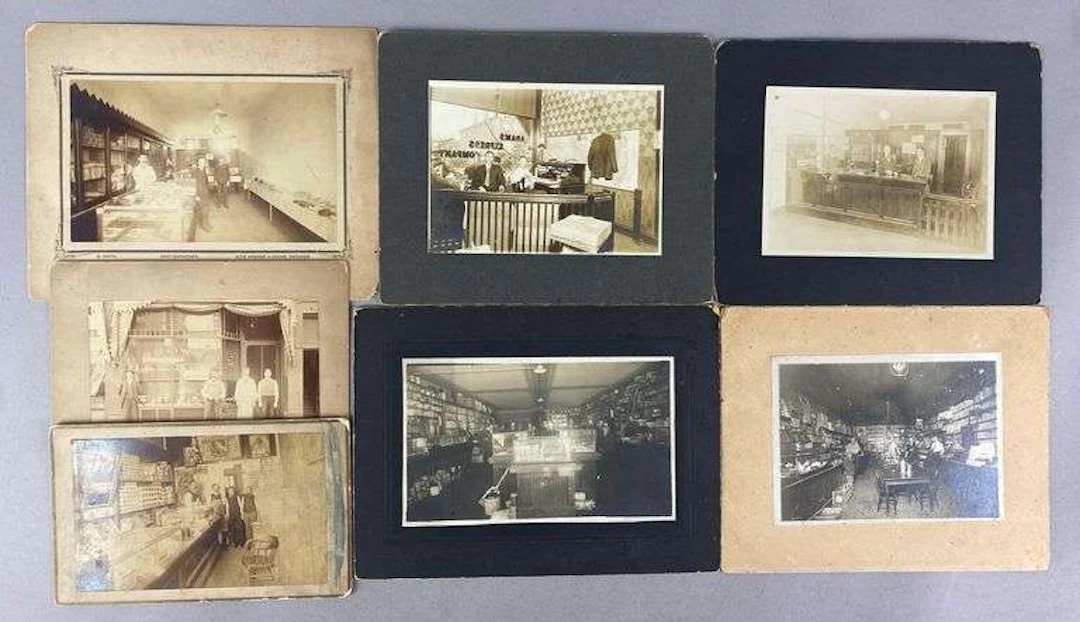 Group of 7 Antique Cabinet Cards