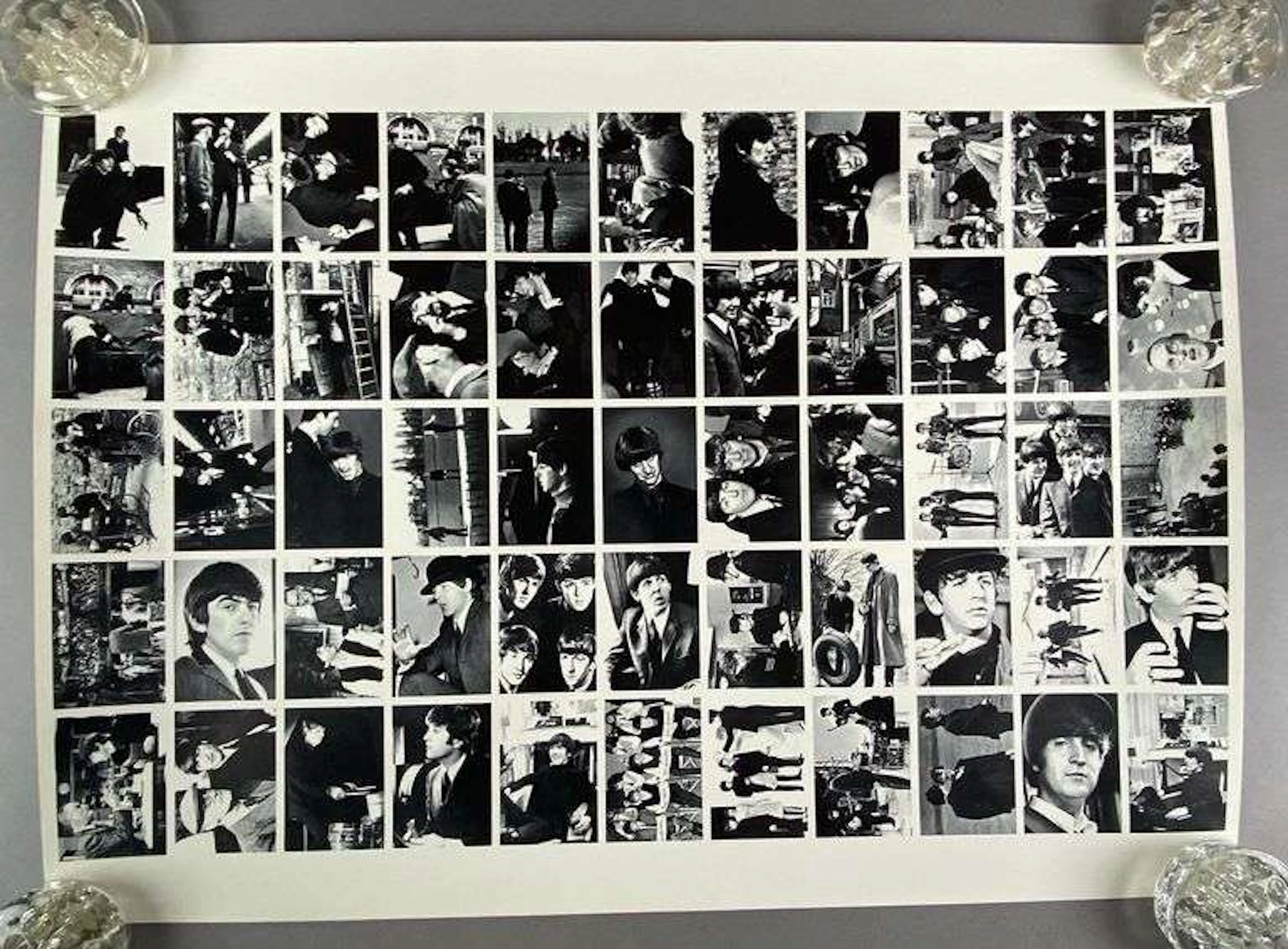 1964 Topps A Hard Day's Night 55 Card Uncut Trading Card Sheet