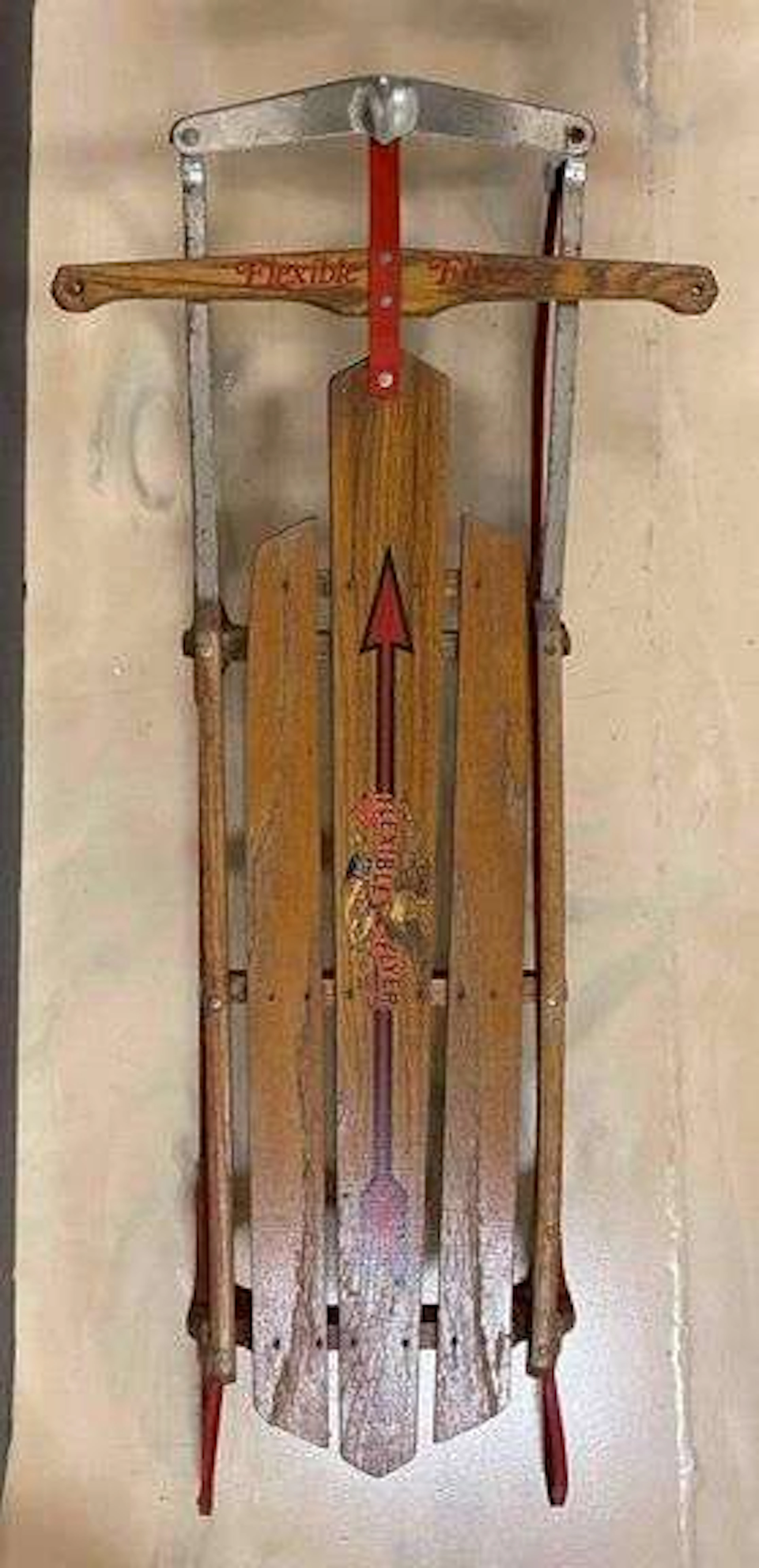 Vintage Flexible Flyer Wood Snow Sled