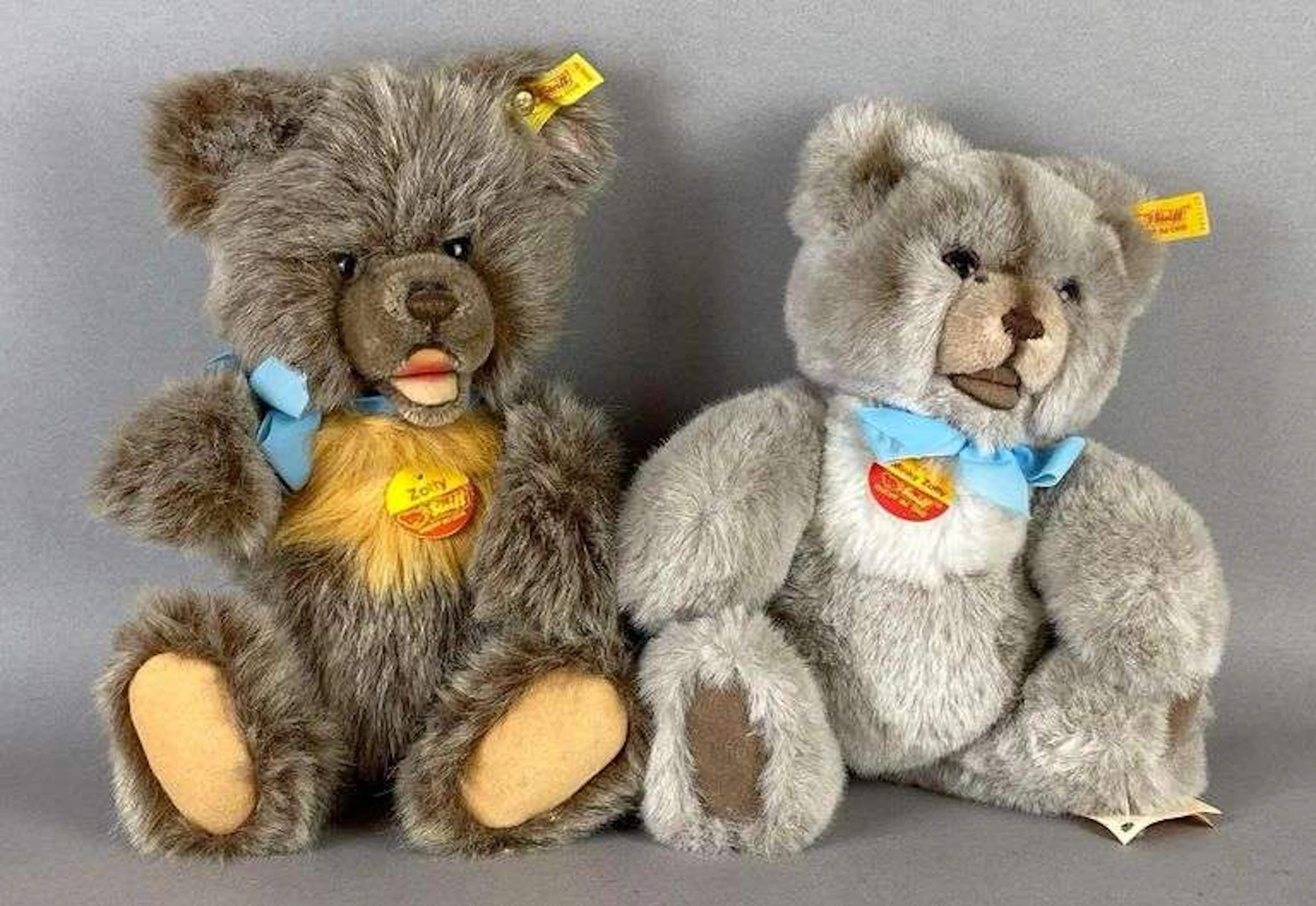 Group of 2 Steiff Zotty Teddy Bear Plushes