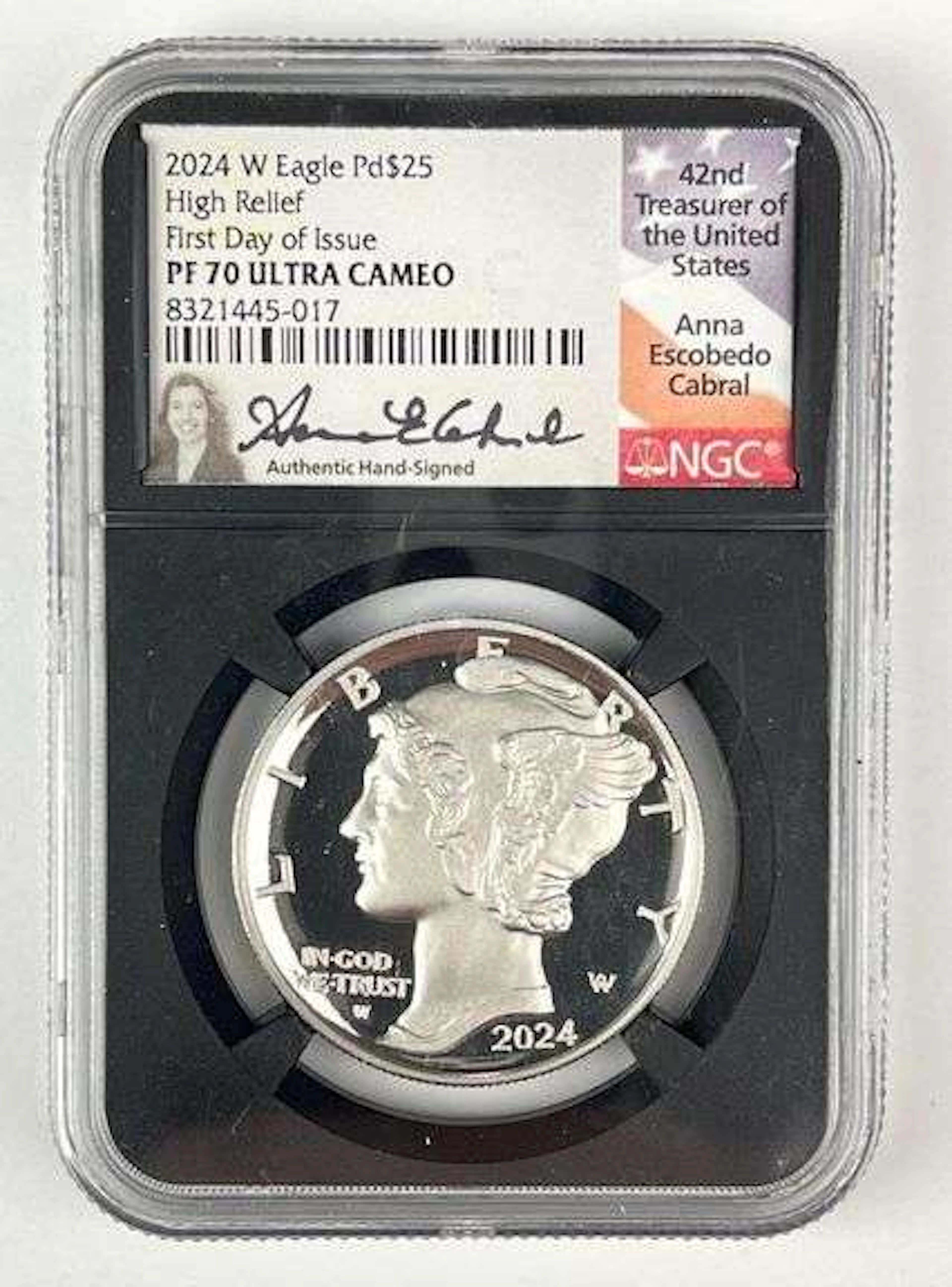 2024 W US $25 Platinum Eagle 1 oz .9995 Fine PALLADIUM Coin NGC PF70