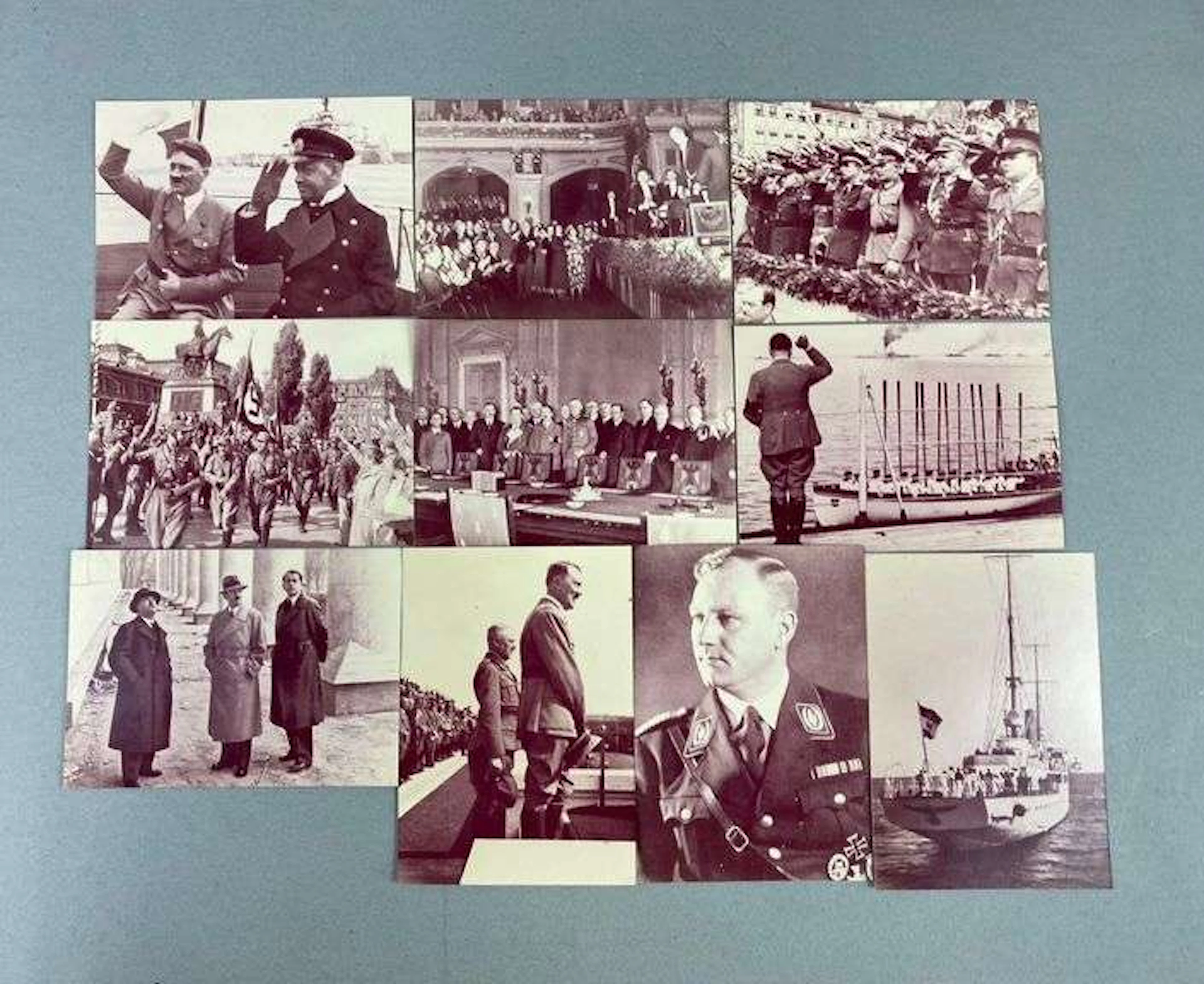 Group of 10 WW2 German Adolf Hitler Photographs
