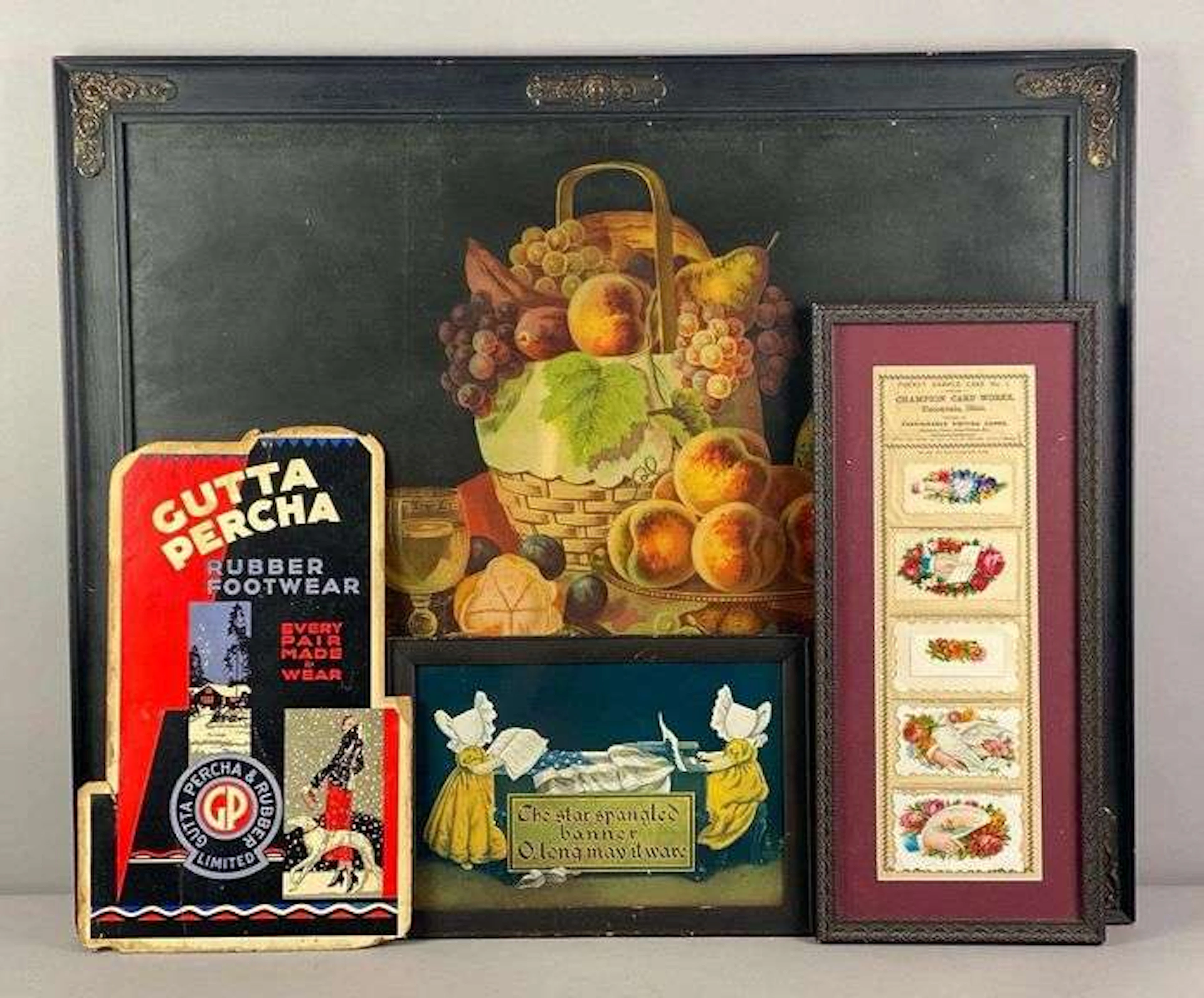 Group of 4 Advertising Signs and Prints