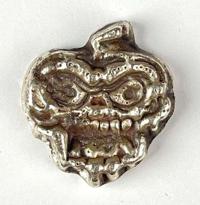 MK Barz Hand Poured Bad Apple 1.25 oz .999 Fine Silver Ingot/ Bar