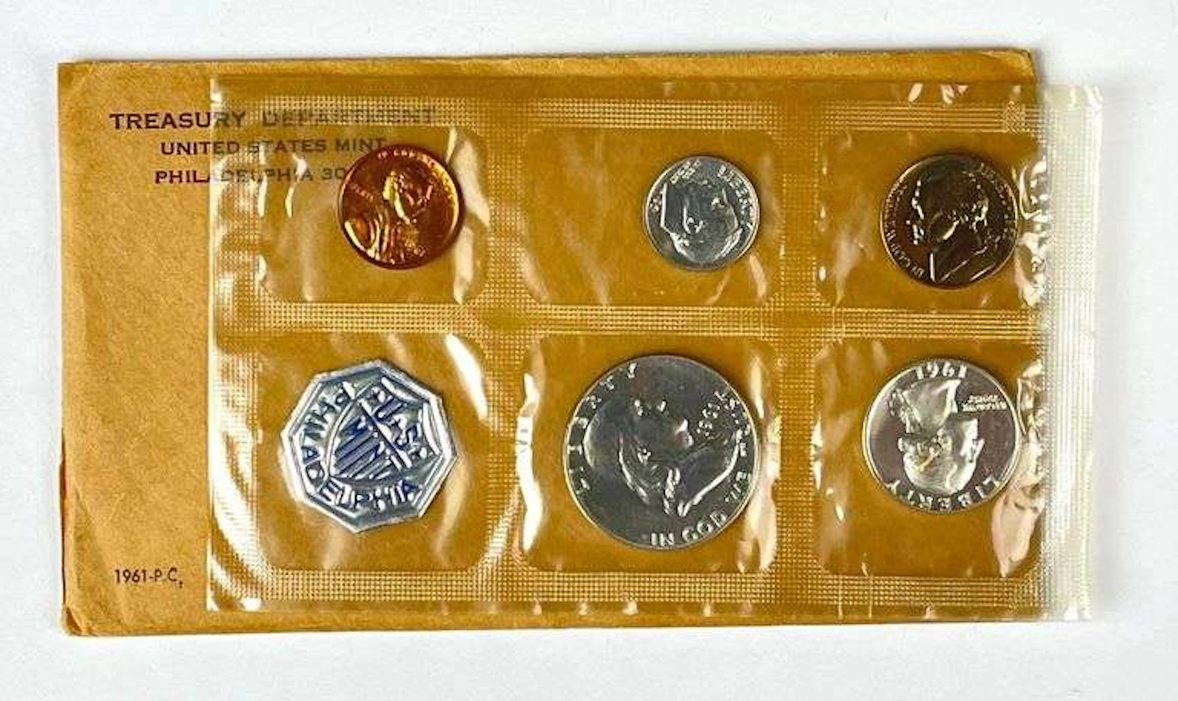 1961 US Mint Philadelphia Coin Proof Set