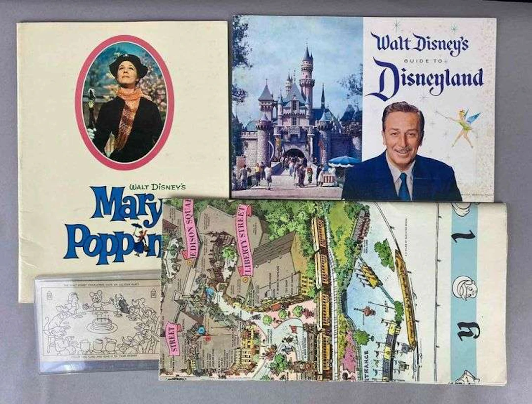 Group of 4 Vintage 1950’s Walt Disney Memorabilia