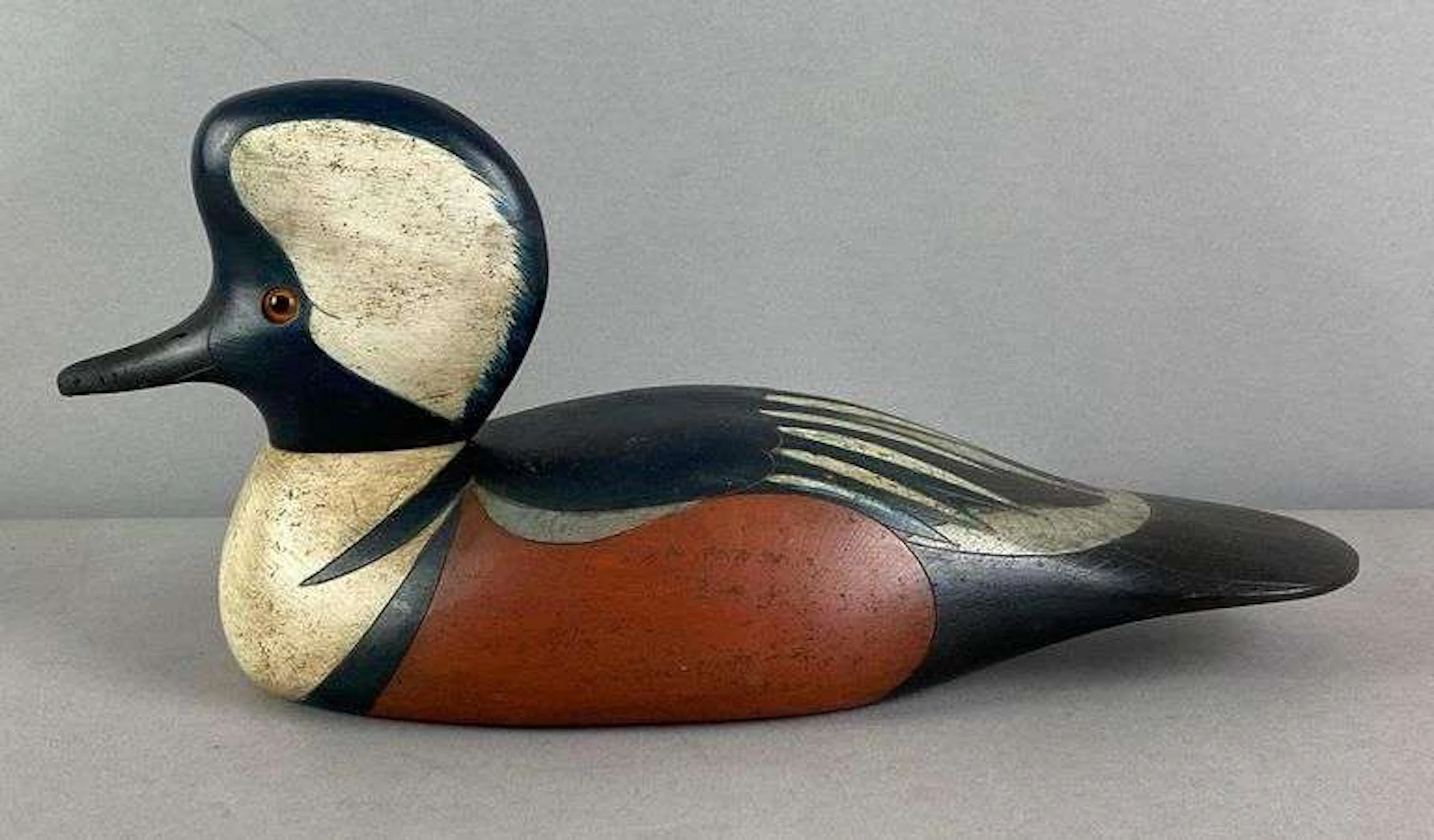 Bundy and Co Hooded Merganser Drake Wood Duck Decoy