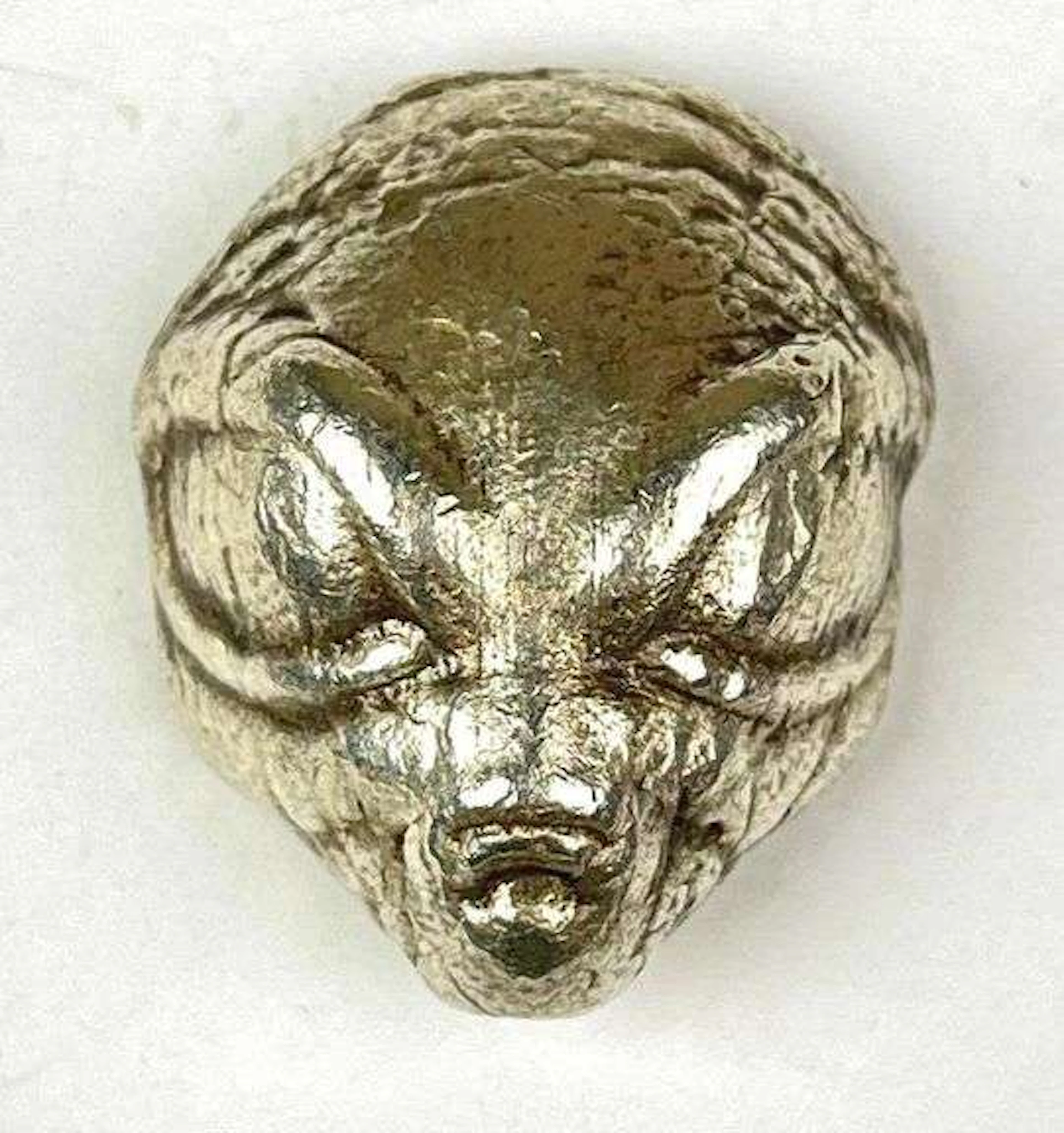 MK Barz Hand Poured Alien 2 oz .999 Fine Silver Ingot/ Bar