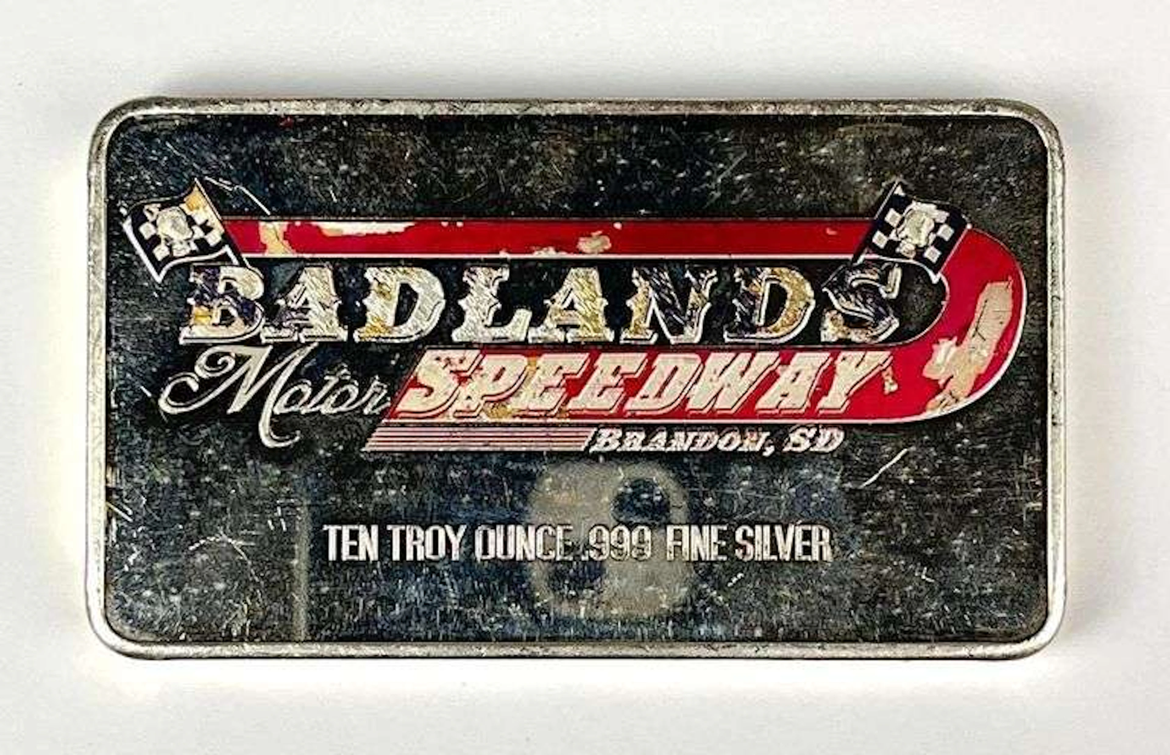 2016 Badland Motor Speedway Silver Shoutout 10 oz .999 Fine Silver Ingot/ Bar