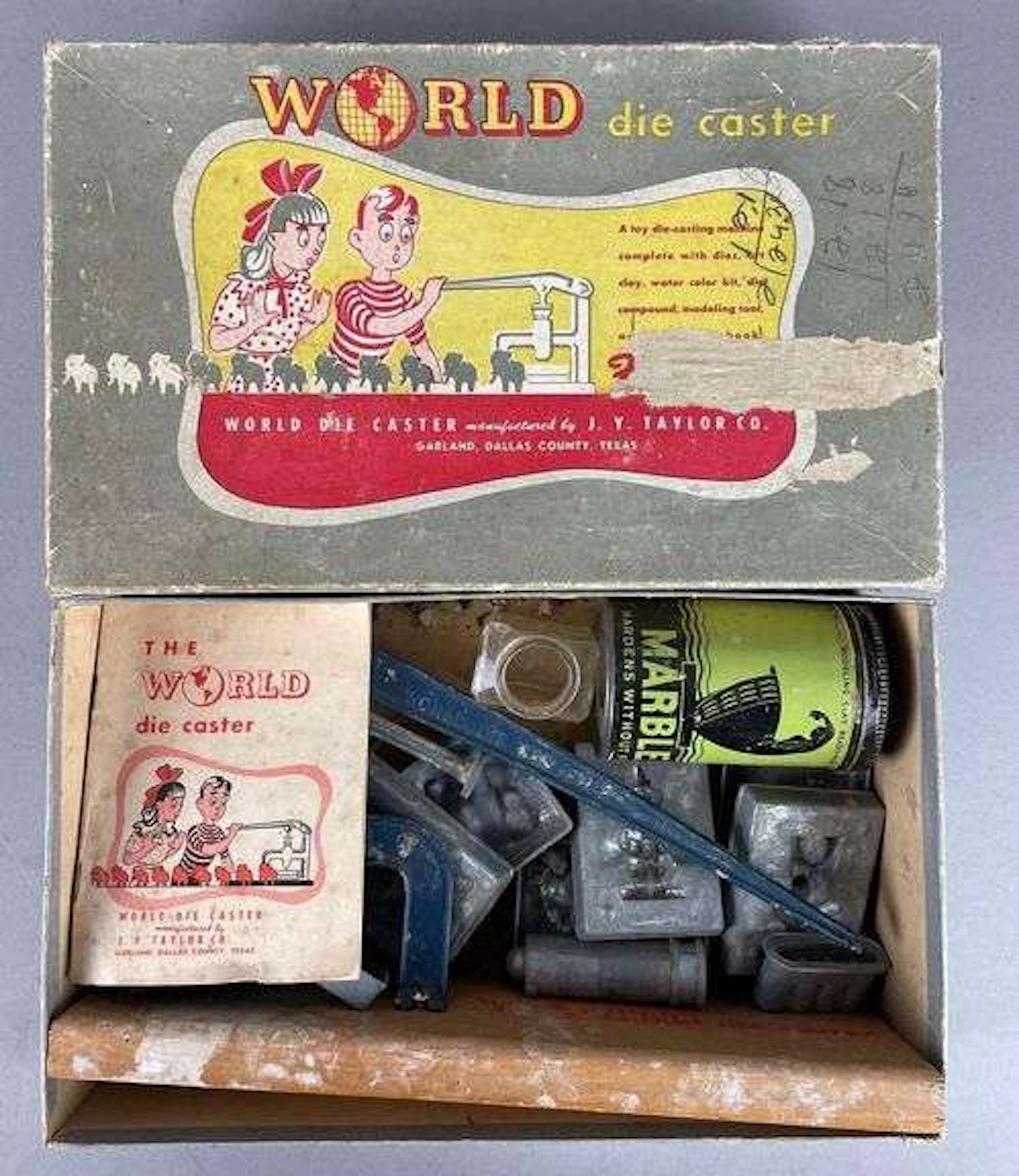 Vintage J.Y. Taylor World Die Caster Playset
