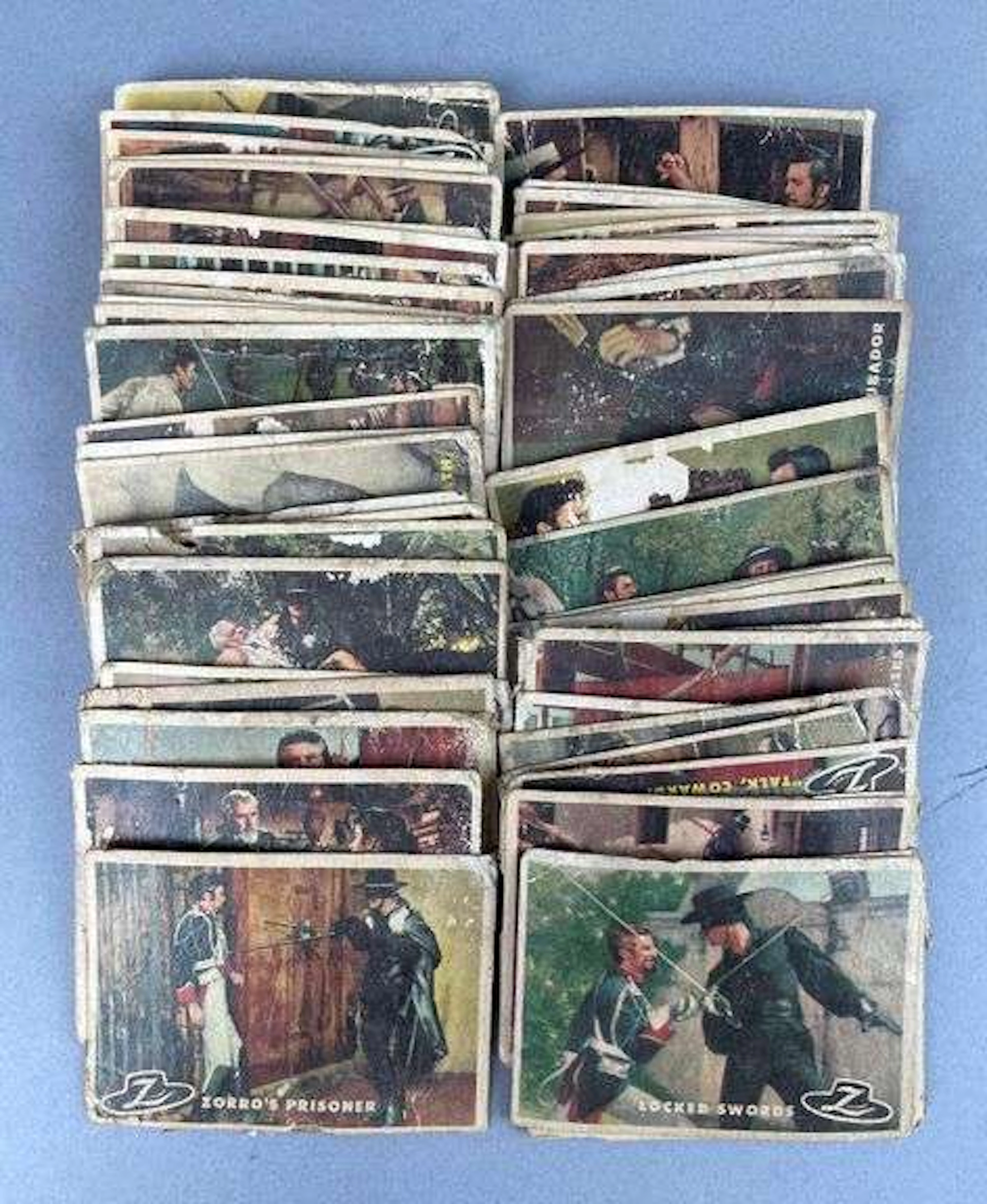 Group of 1958 Topps Walt Disney Zorro Trading Cards