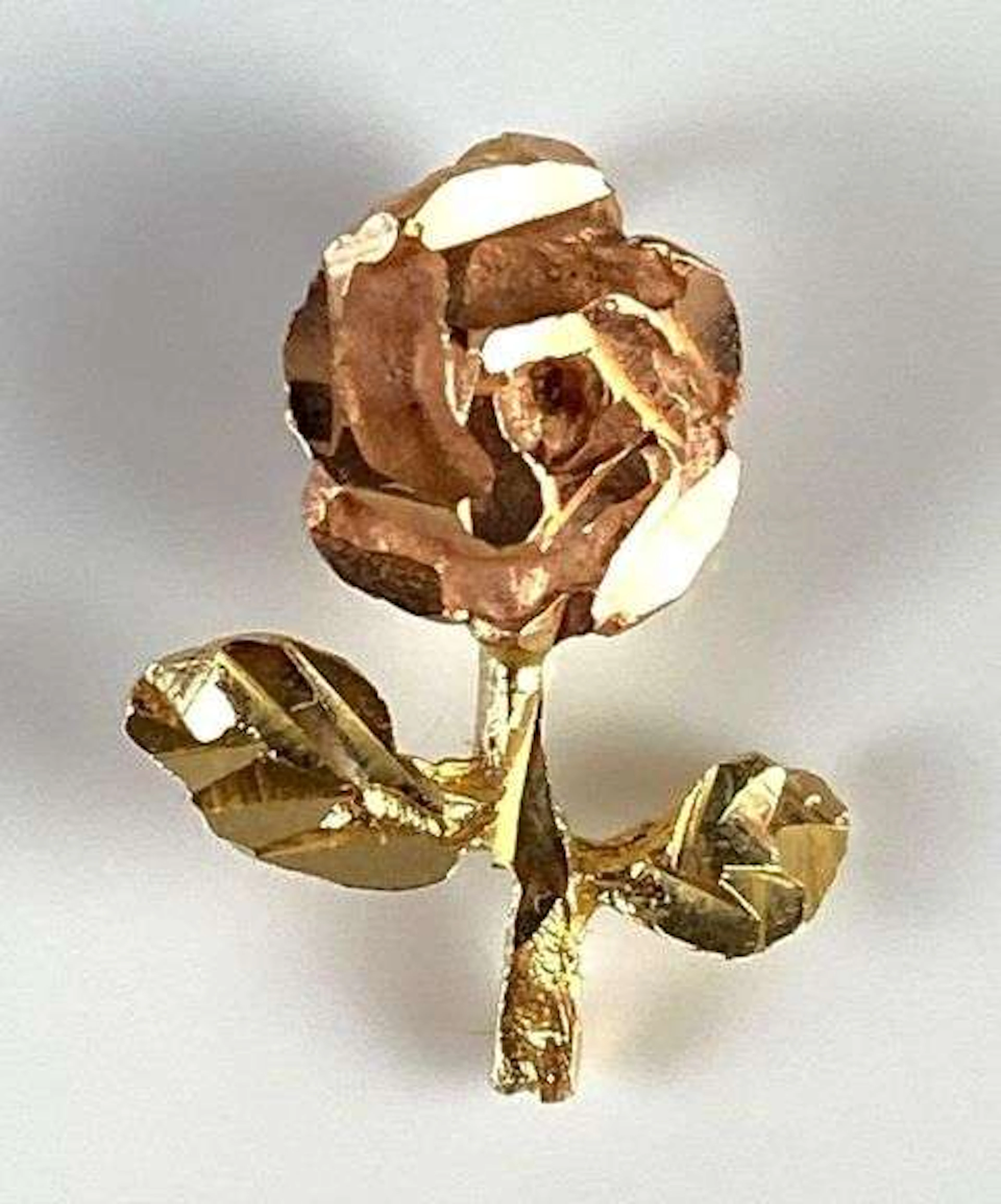 10K Black Hills Gold Rose Necklace Pendant