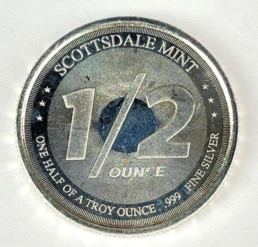 Scottsdale Mint 1/2 oz .999 Fine Silver Round