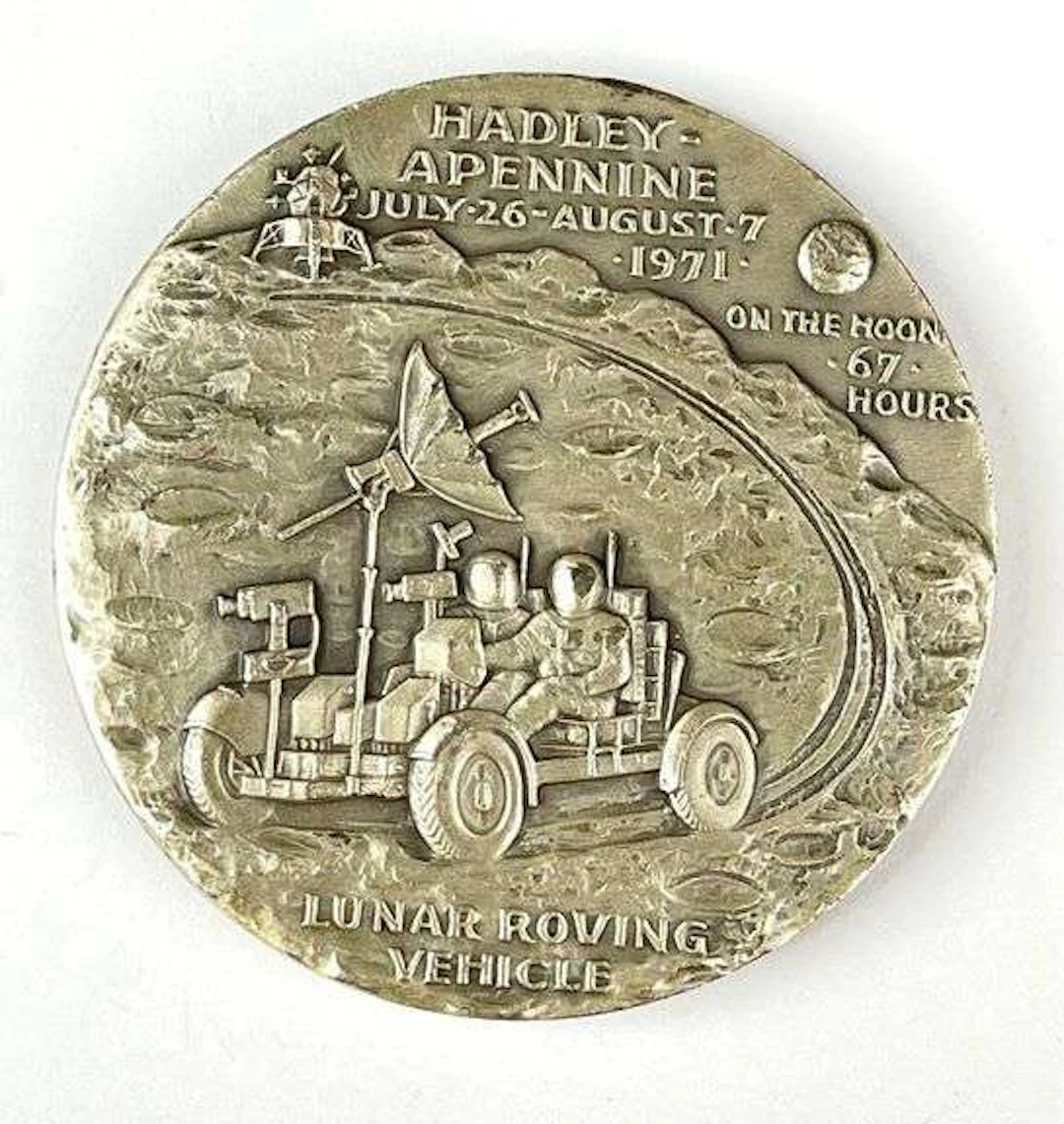 Medallion Art Co Apollo 15 Hadley Apennine 4.72 oz .999 Fine Silver