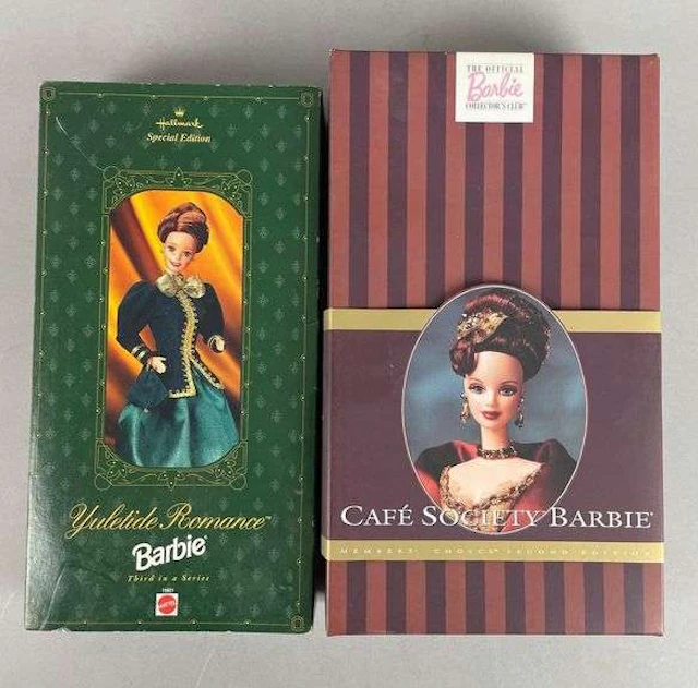 Group of 2 Mattel Victorian Style Barbie Fashion Dolls
