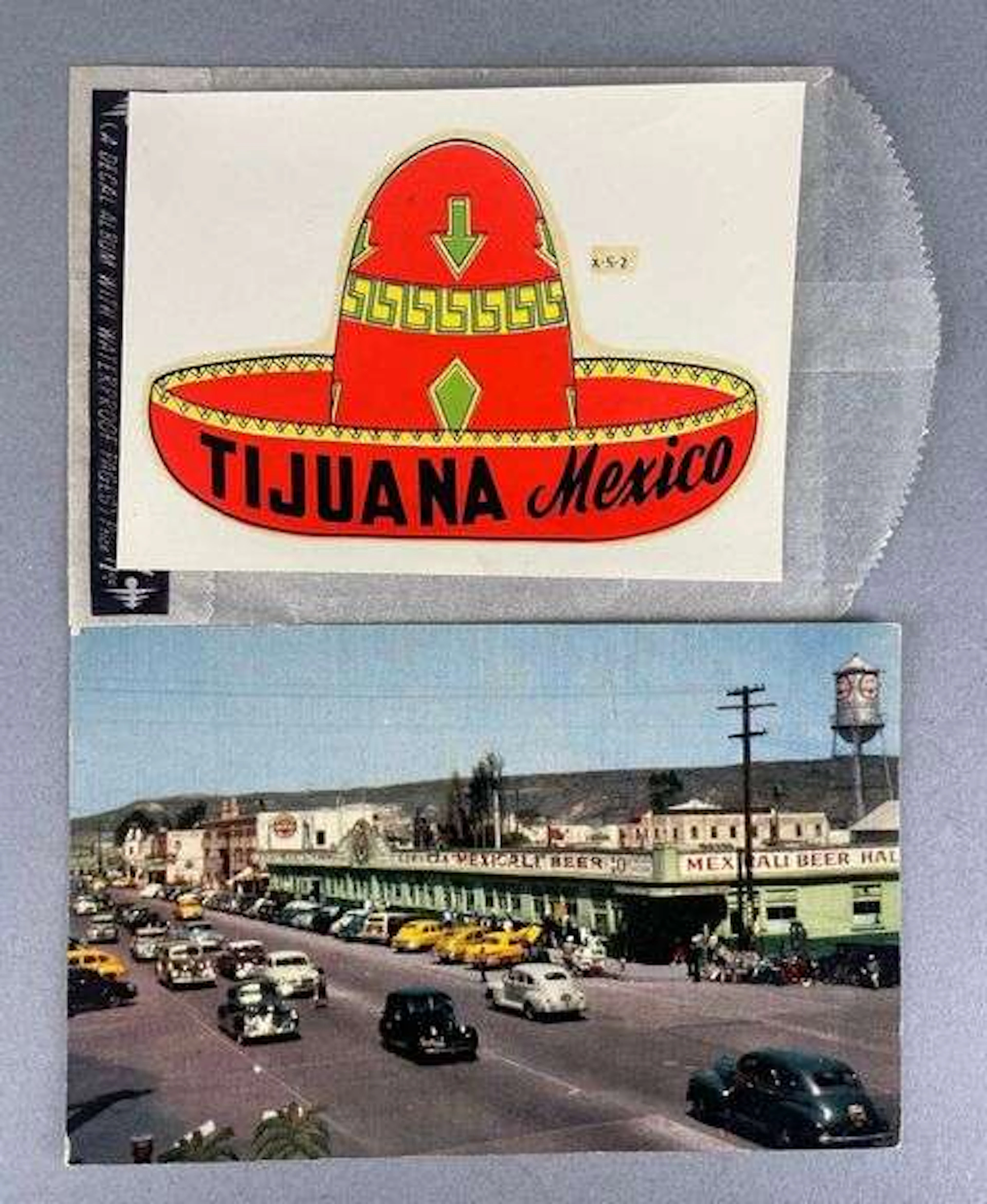 Tijuana Mexico Postcard and Decal