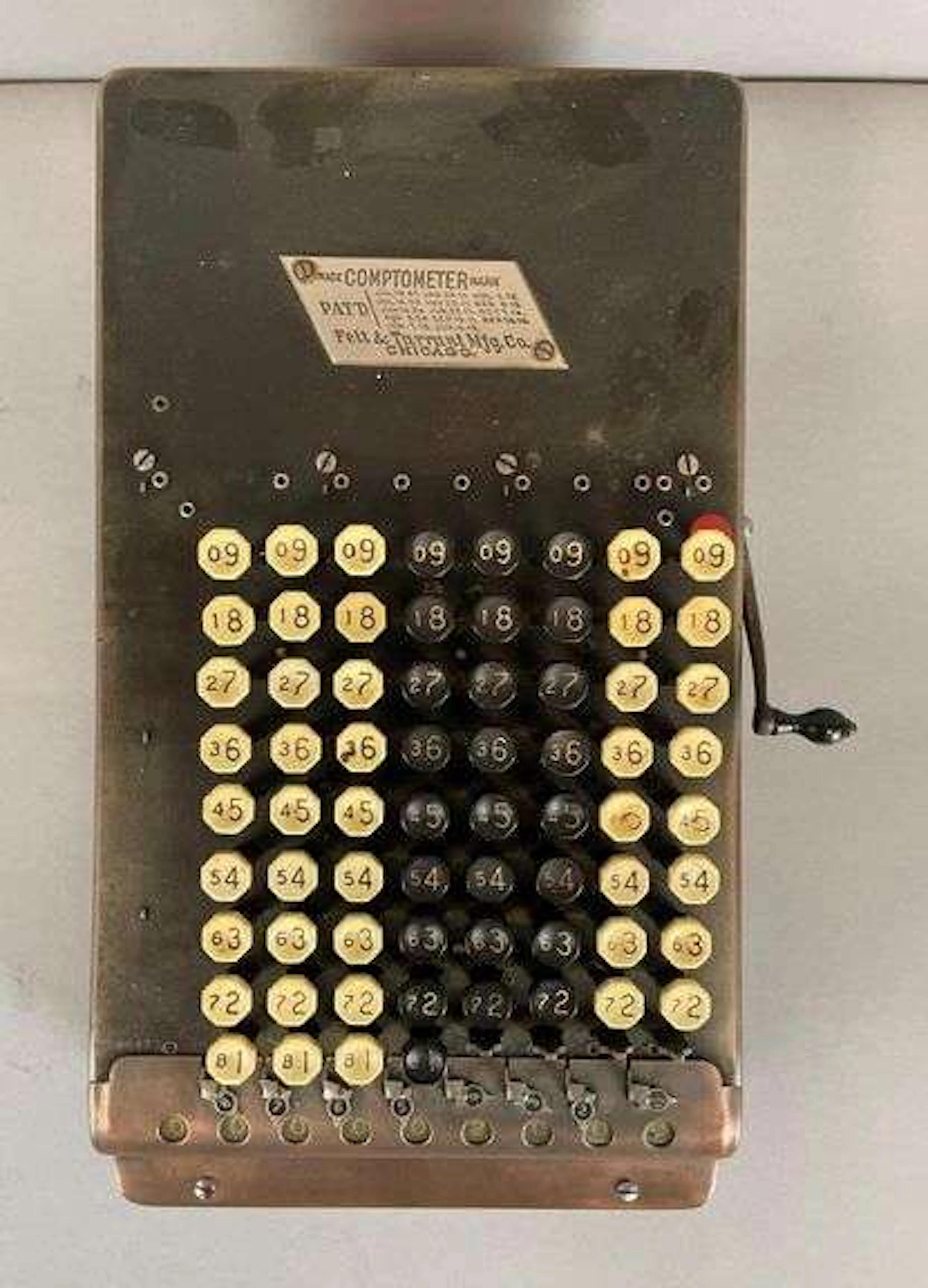 Antique Felt and Tarrant Comptometer Adding Machine