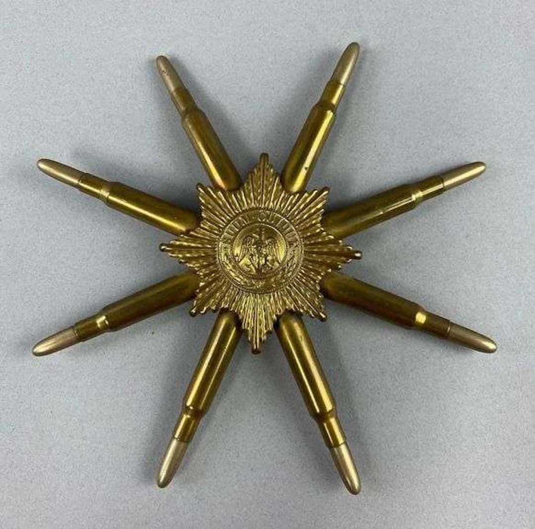 WW1 Prussian Garde Trench Art Hanging Star Decor