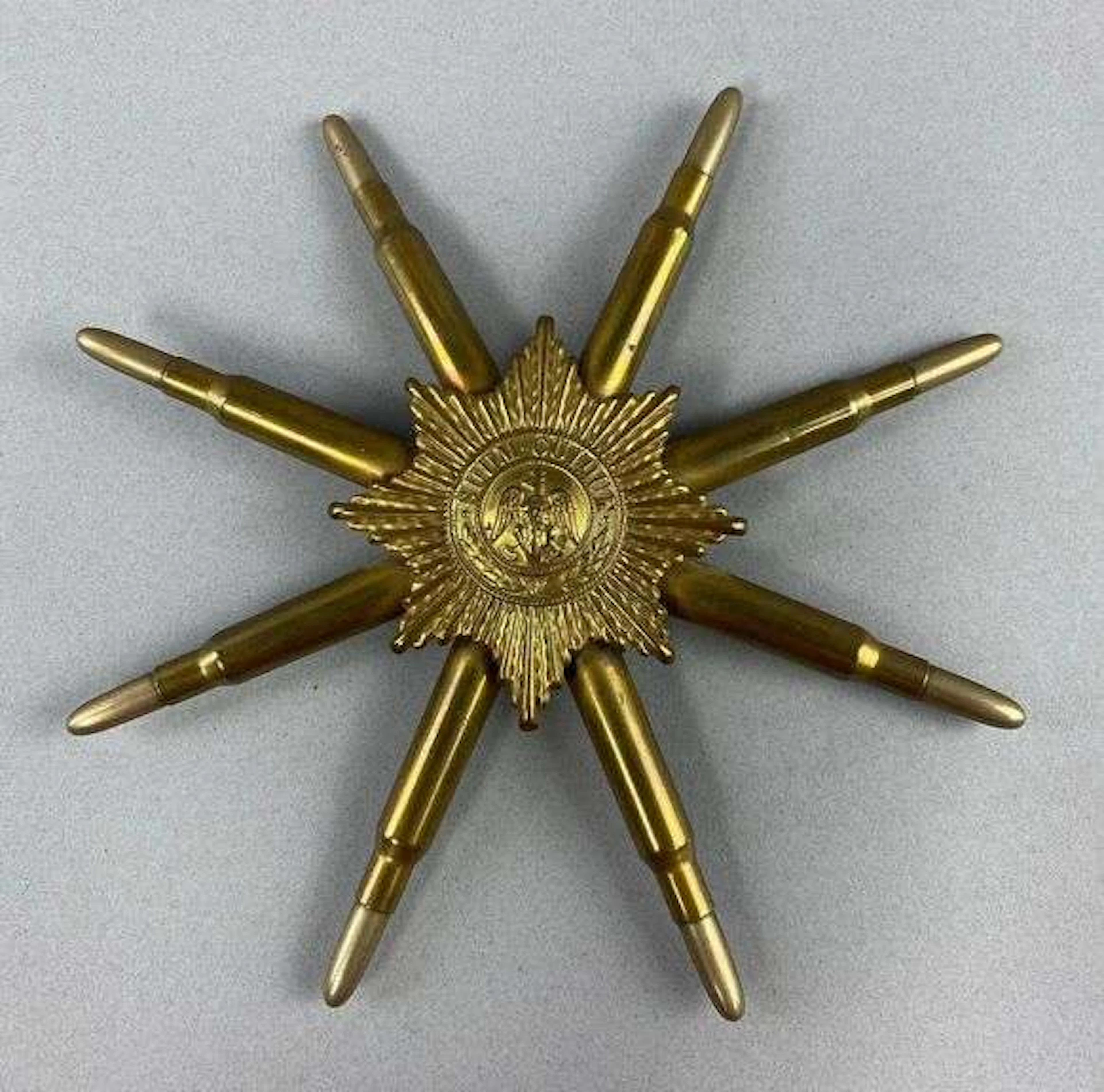 WW1 Prussian Garde Trench Art Hanging Star Decor