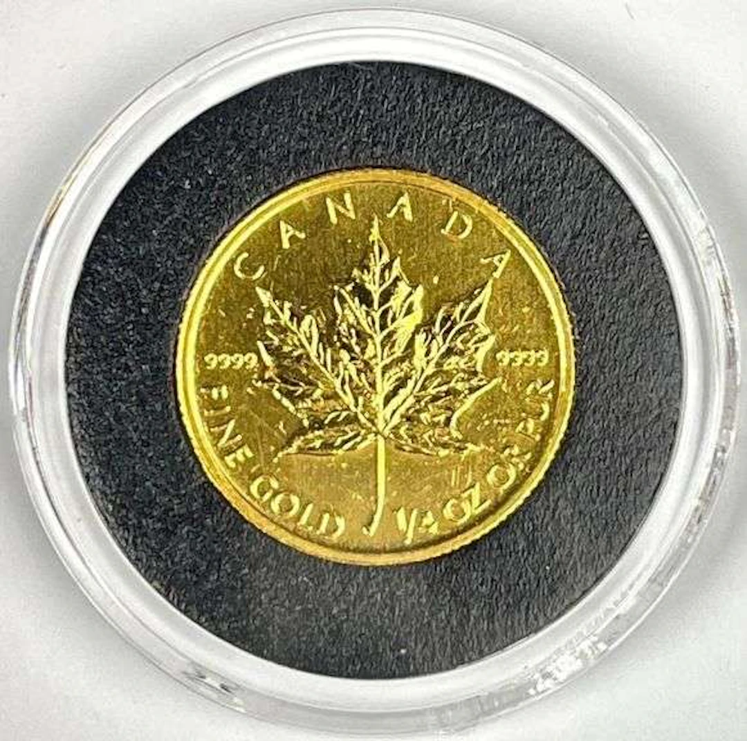 2010 Canada $10 Maple Leaf 1/4 oz 9999 Fine Gold Coin