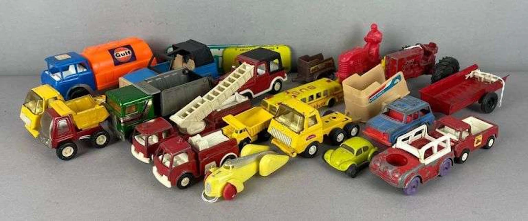 Group of Vintage Toy Vehicles